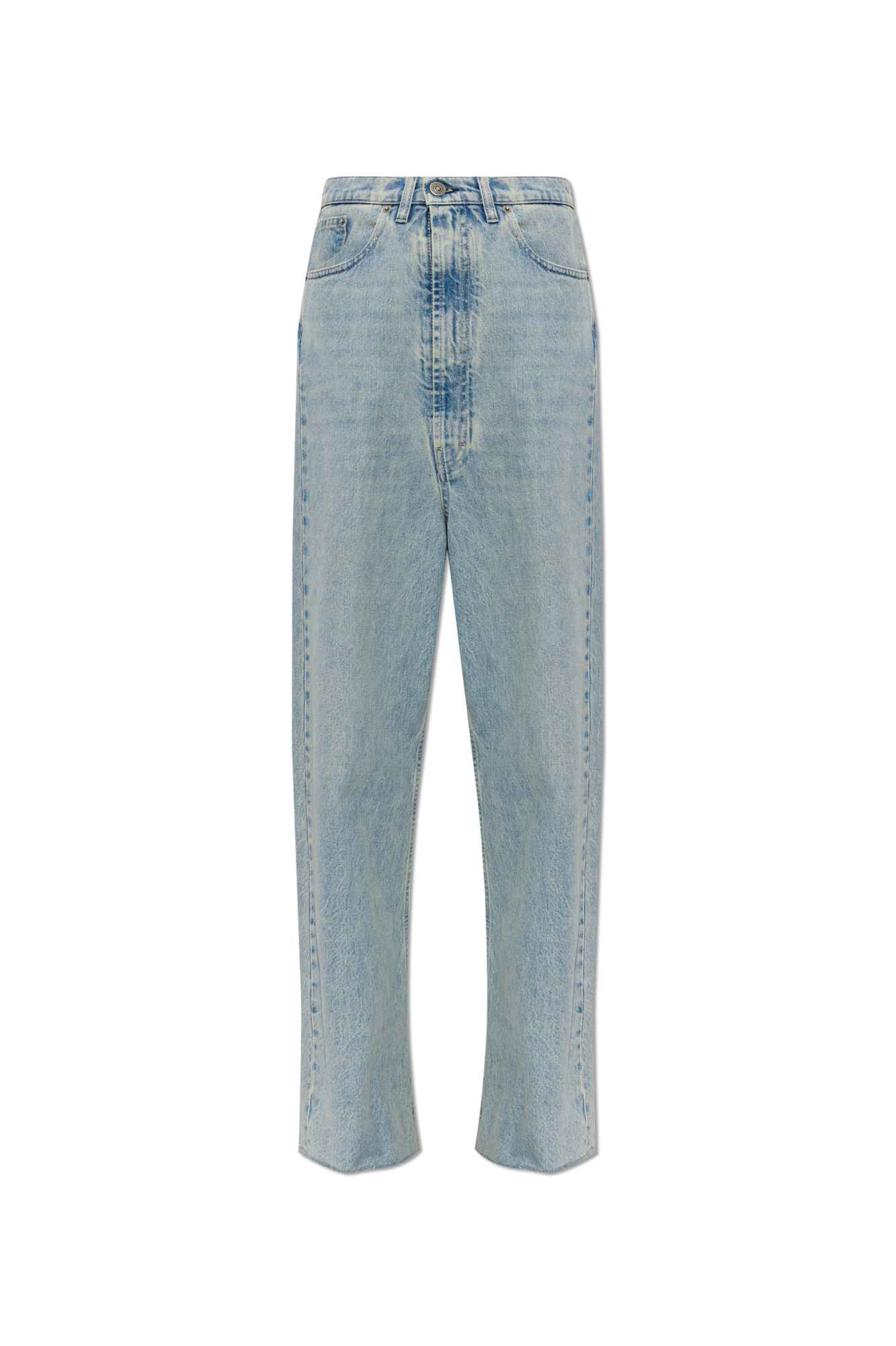Maison Margiela Jeansy Z Wysokim Stanem, Kobiety, Niebieski