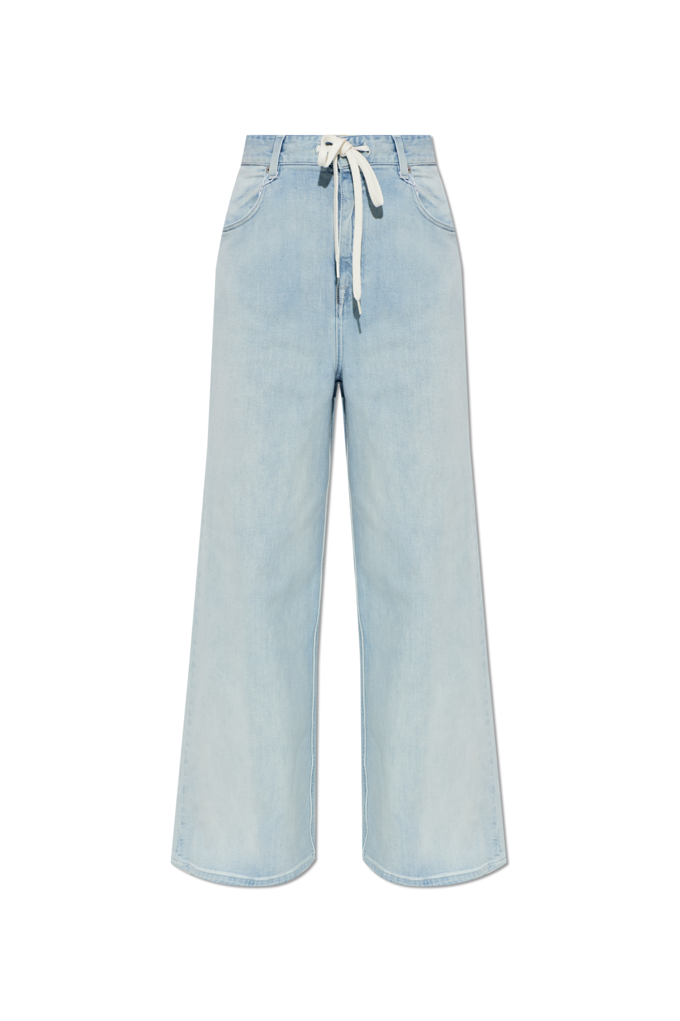 MM6 Maison Margiela Jeansy Z Szerokimi Nogawkami, Kobiety, Niebieski