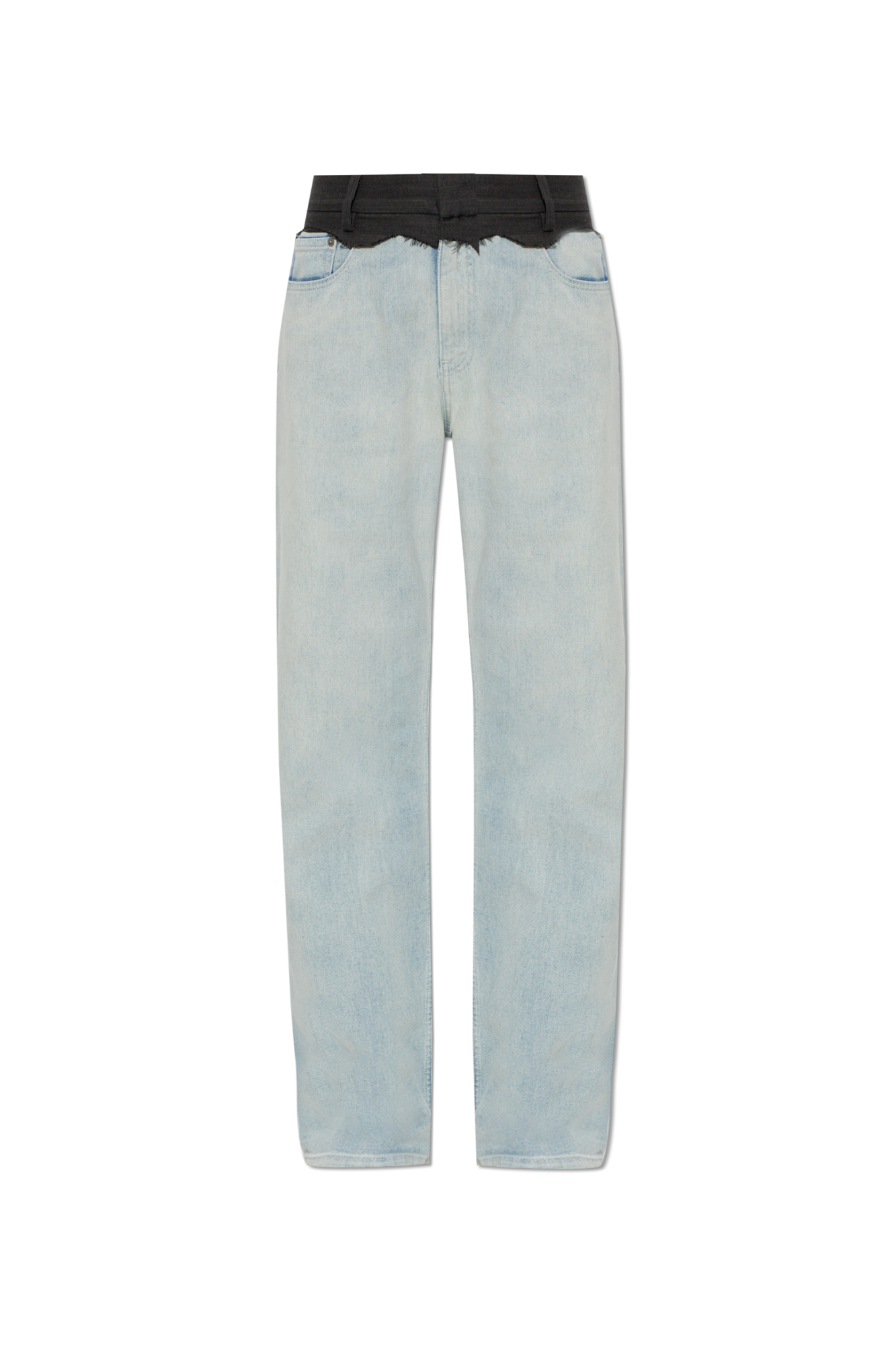 MM6 Maison Margiela Jeansy Z Prostymi Nogawkami, Kobiety, Niebieski