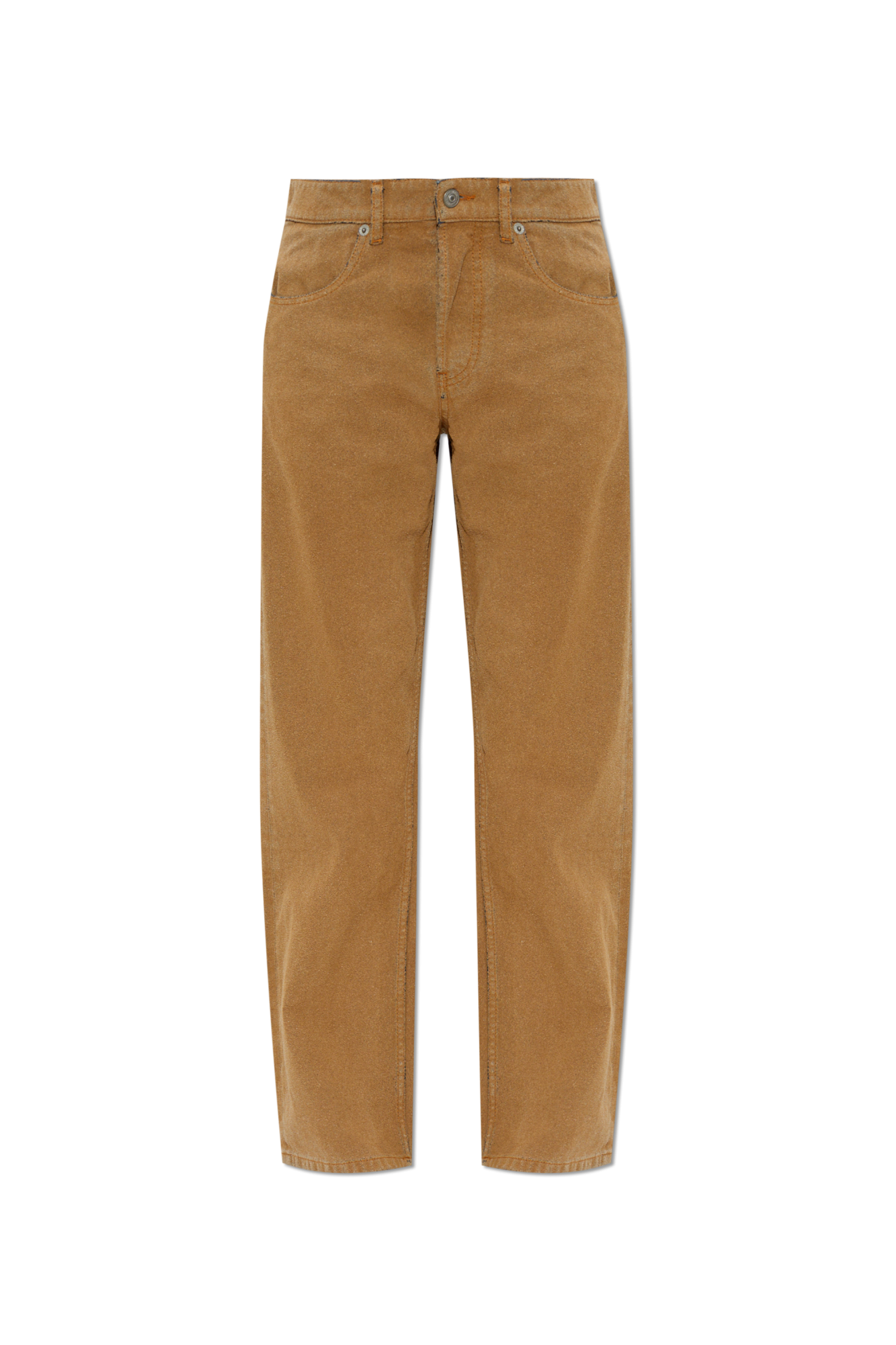 MM6 Maison Margiela Spodnie Z Efektem `vintage’, Kobiety, Brązowy