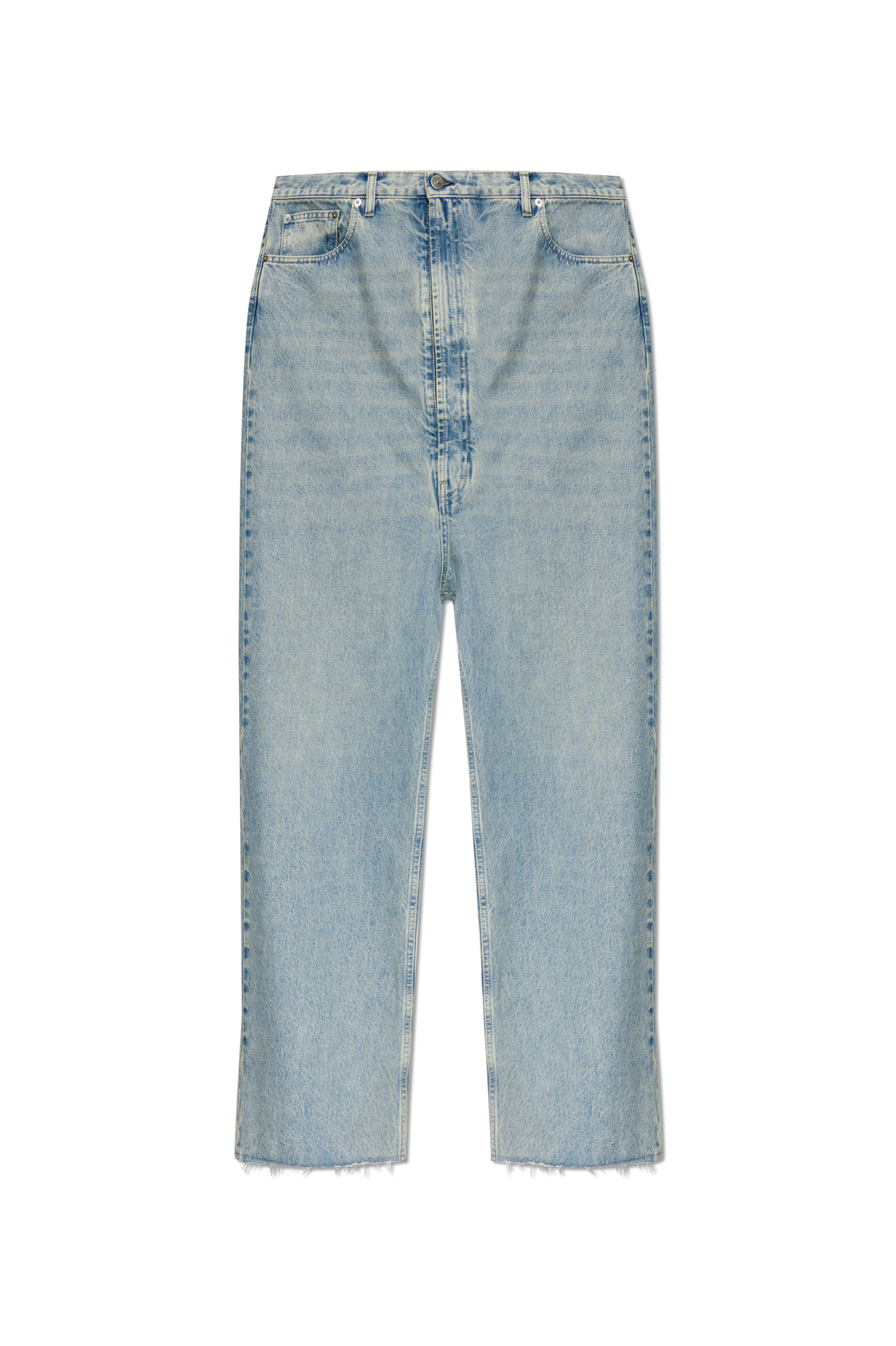 Maison Margiela Jeansy Z Szerokimi Nogawkami, Mężczyźni, Niebieski