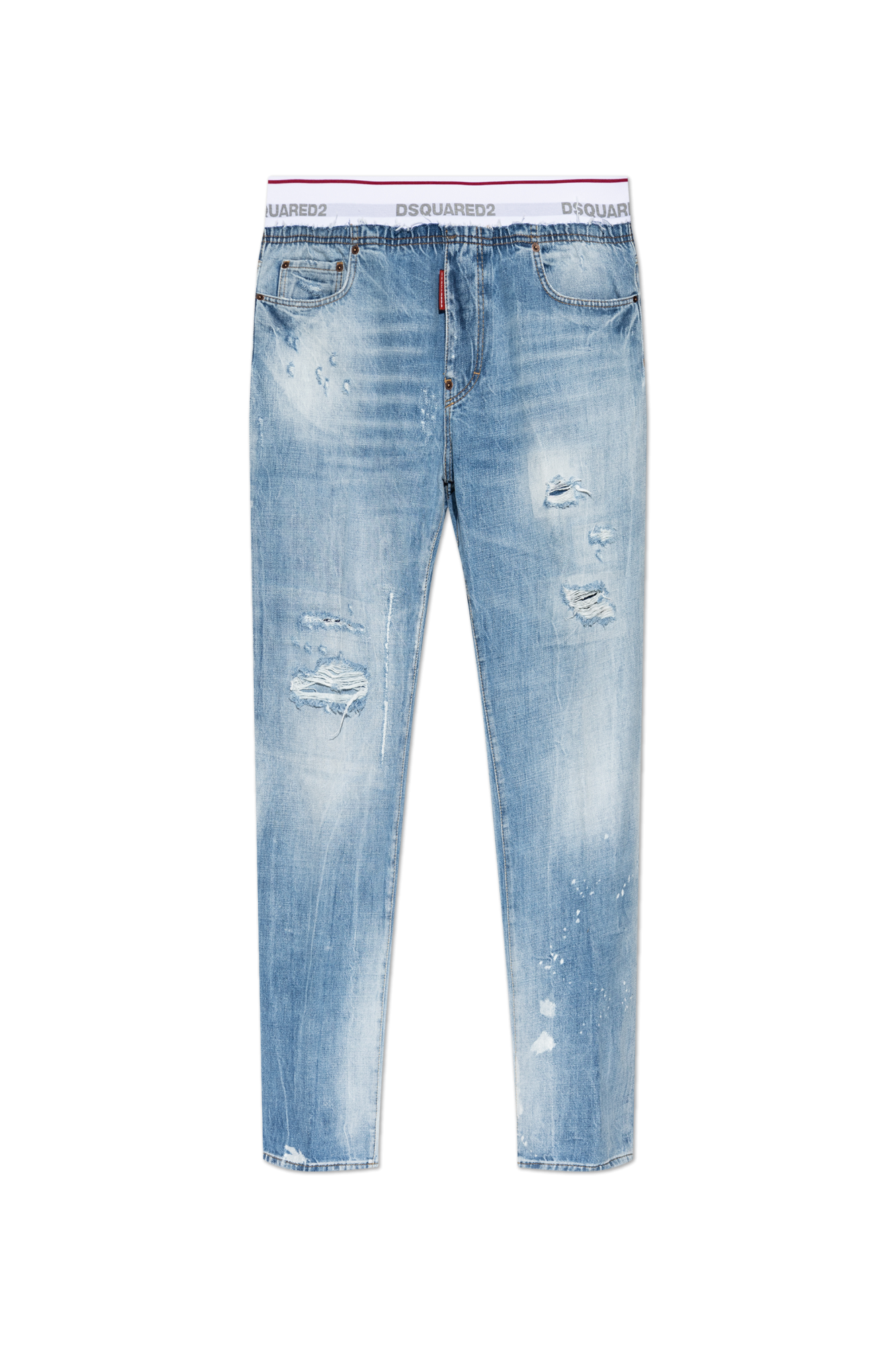 Dsquared2 Jeansy Z Efektem ‘Vintage’, Mężczyźni, Niebieski