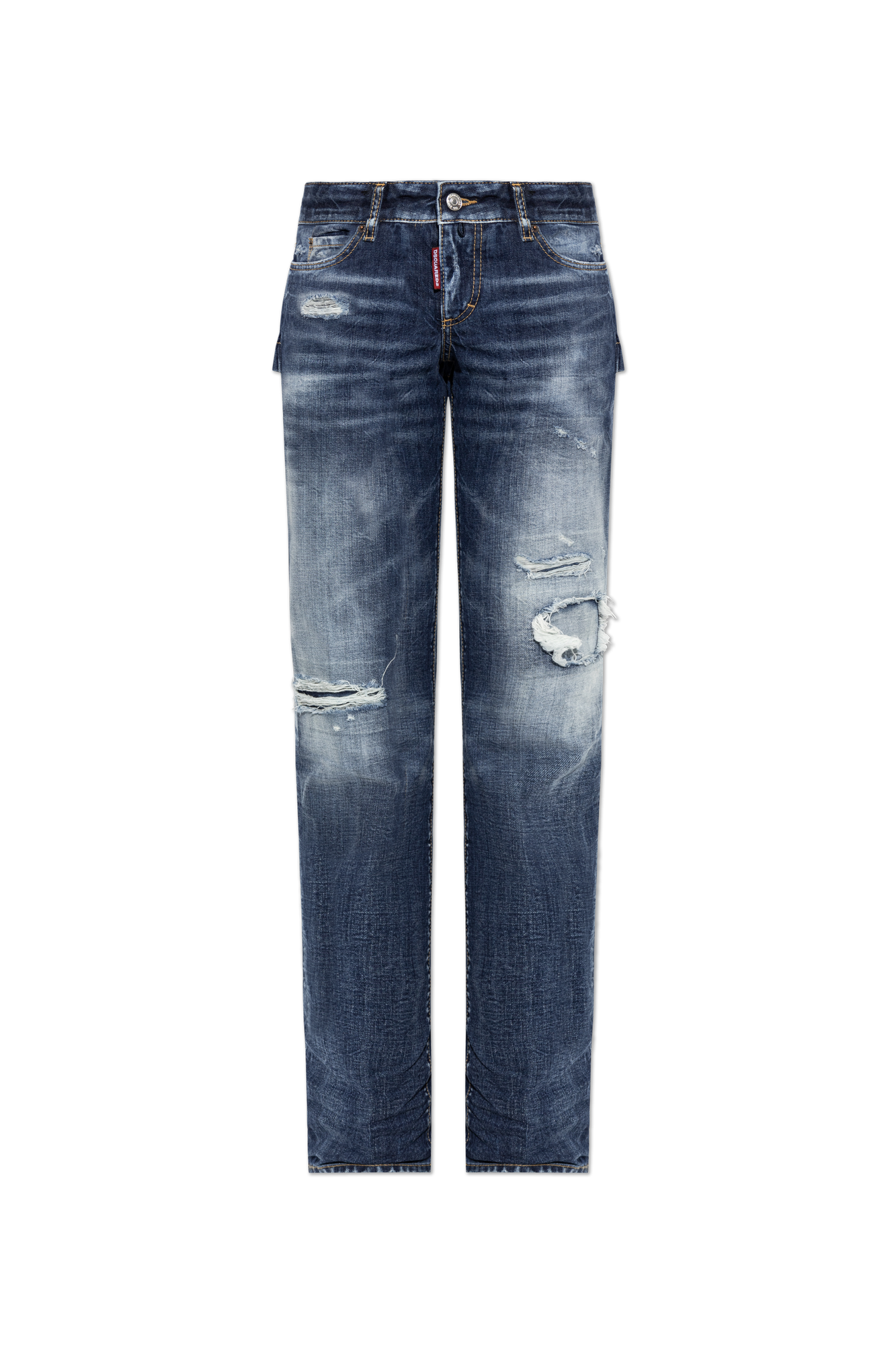Dsquared2 Jeansy Z Efektem Vintage, Kobiety, Granatowy