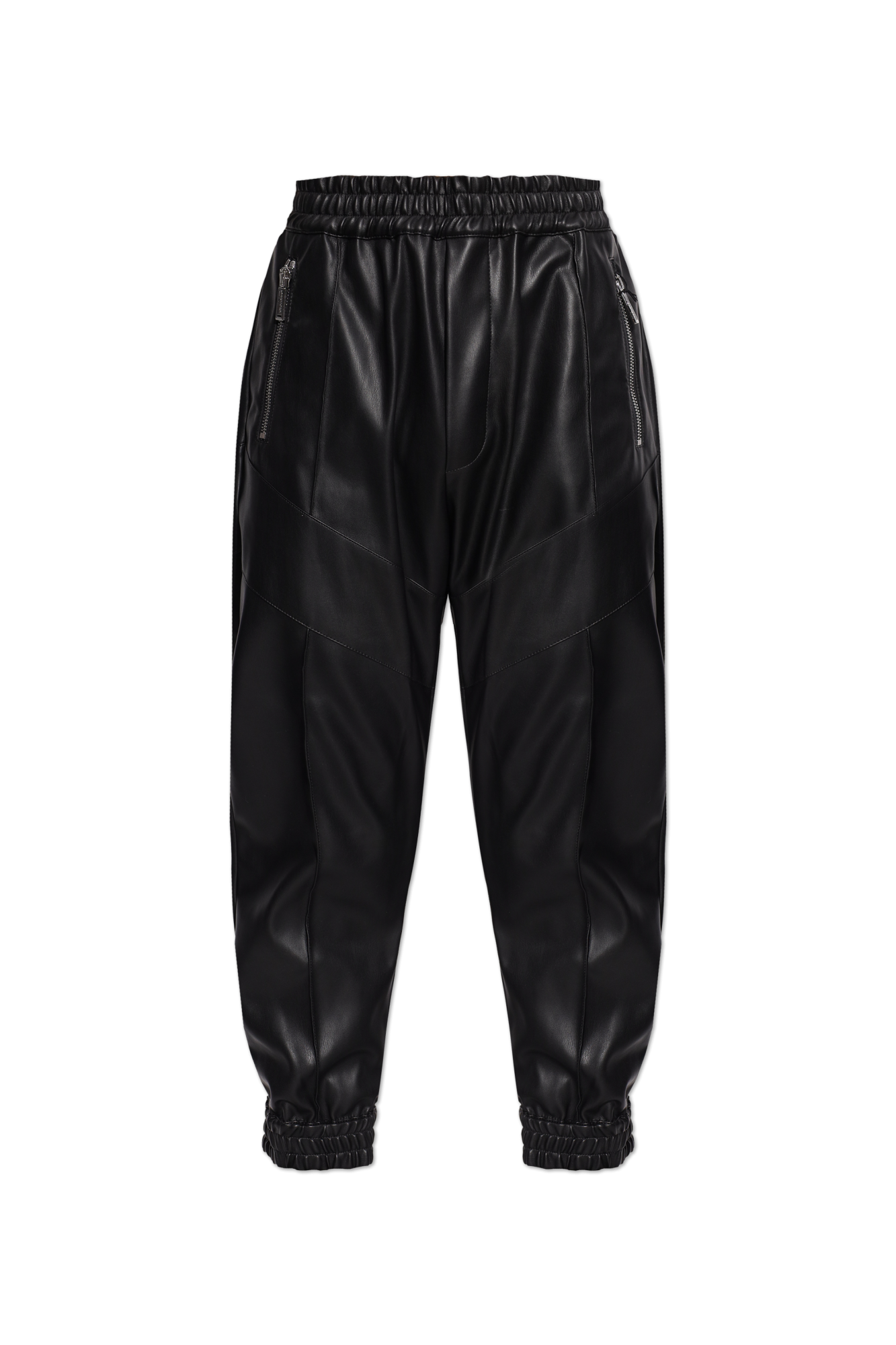 Dsquared2 Spodnie Z Imitacji Skóry, Mężczyźni, Czarny