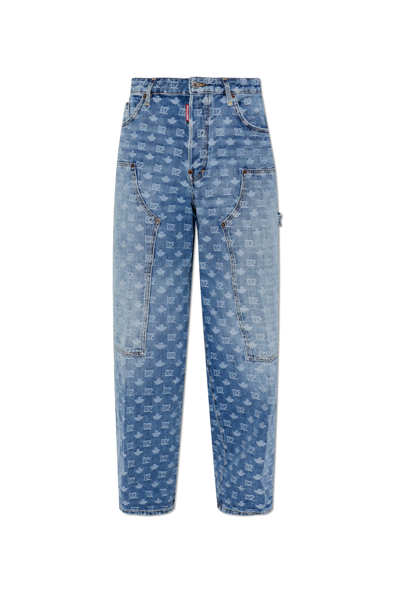 Dsquared2 Jeansy Z Monogramem, Mężczyźni, Niebieski