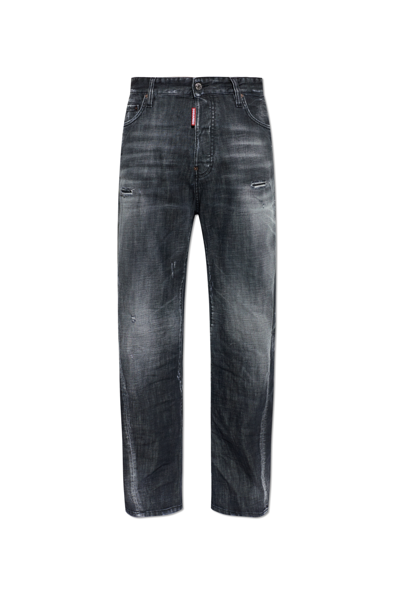 Dsquared2 Jeansy `Loose Twst`, Mężczyźni, Czarny