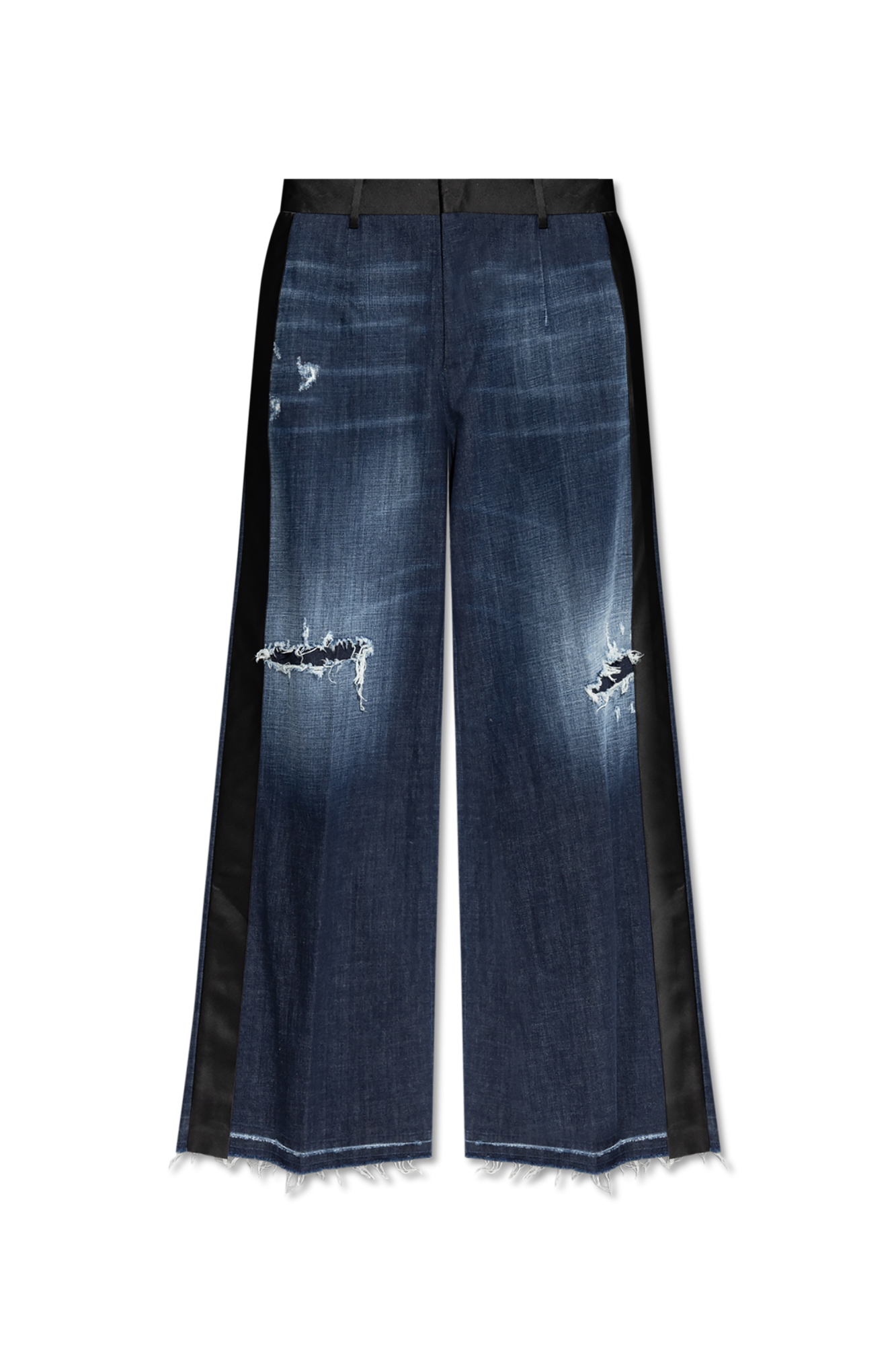 Dsquared2 Jeansy Z Szerokimi Nogawkami, Kobiety, Granatowy