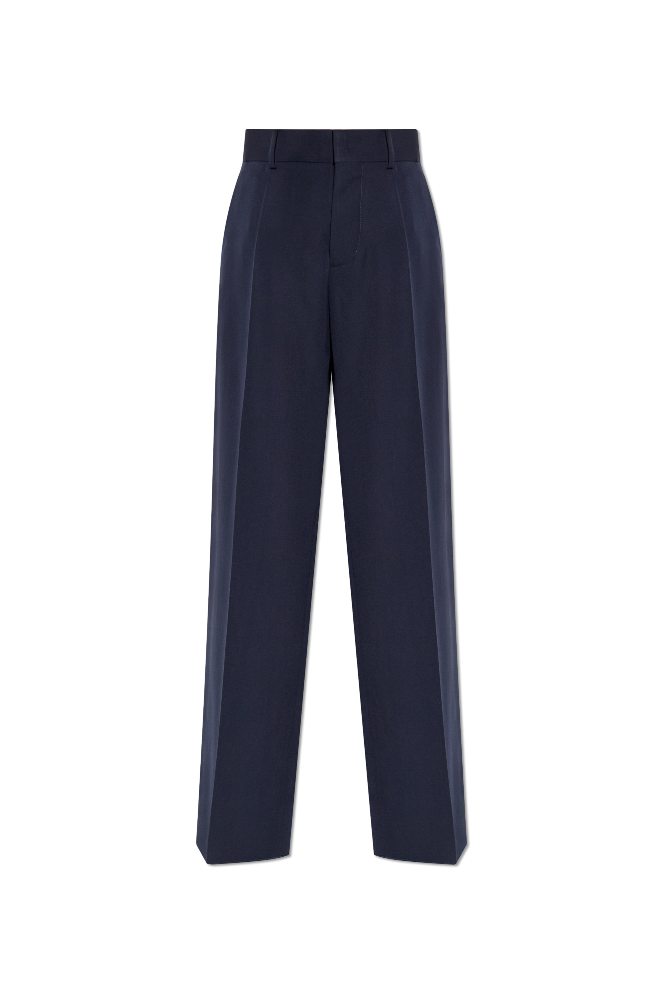 Dsquared2 Wełniane Spodnie, Kobiety, Granatowy