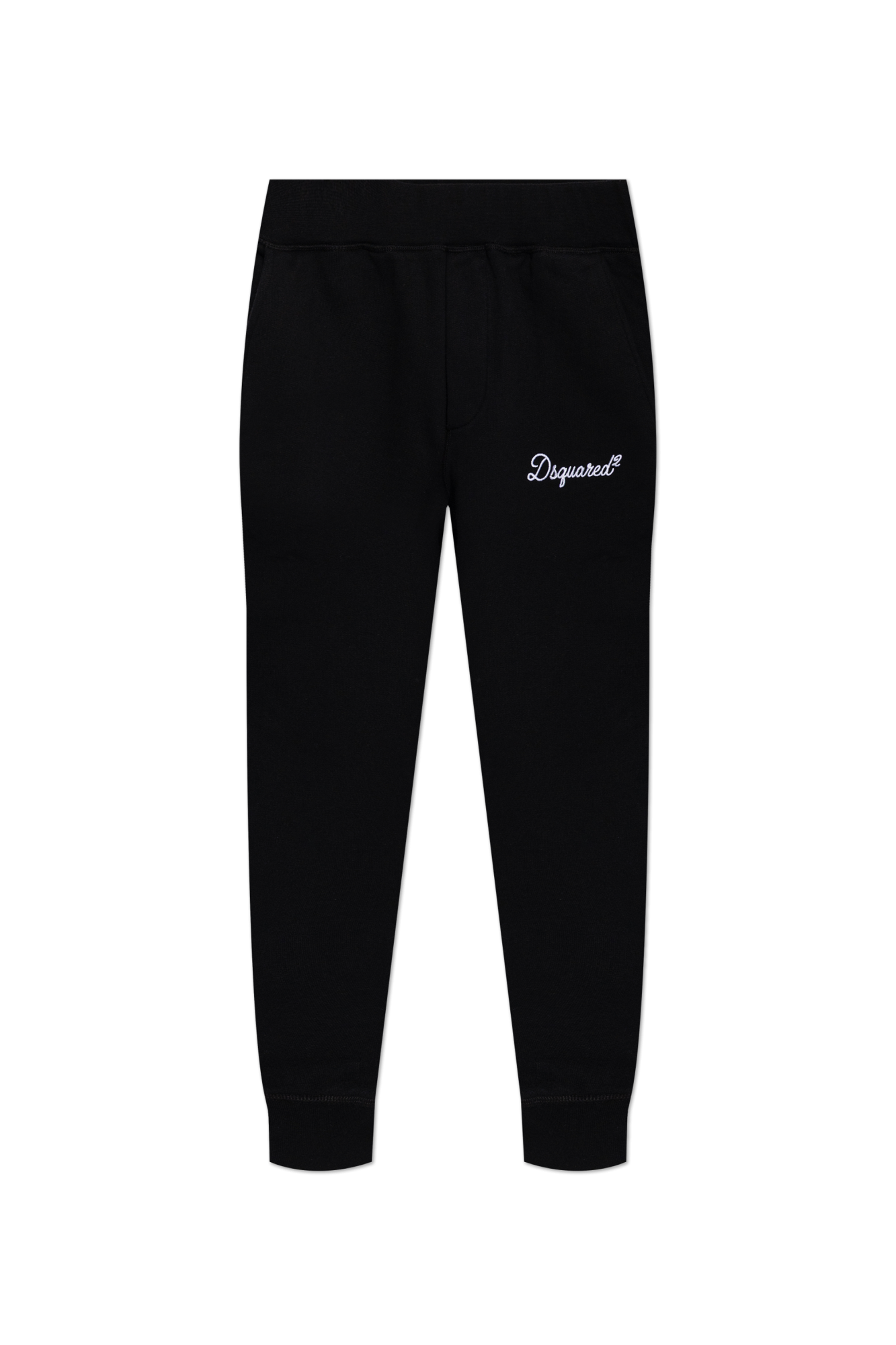 Dsquared2 Spodnie Dresowe Z Wyszytym Logo, Kobiety, Czarny