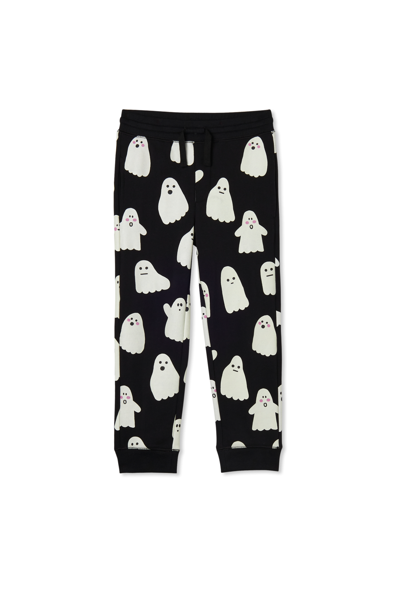 Stella McCartney Kids Spodnie Dresowe Z Nadrukiem, Unisex, Czarny