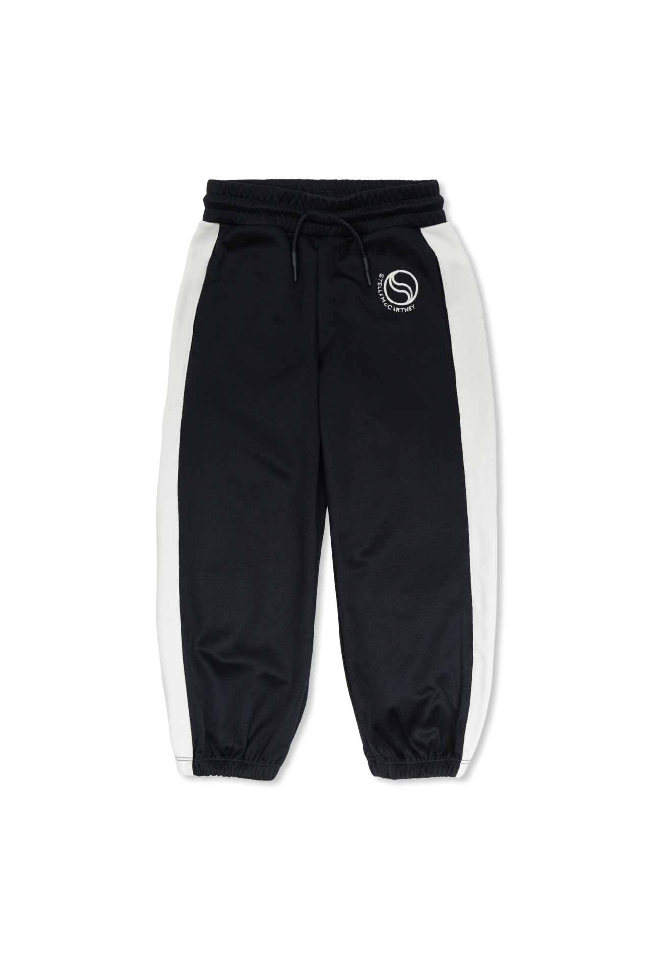 Stella McCartney Kids Spodnie Dresowe Z Logo, Unisex, Czarny