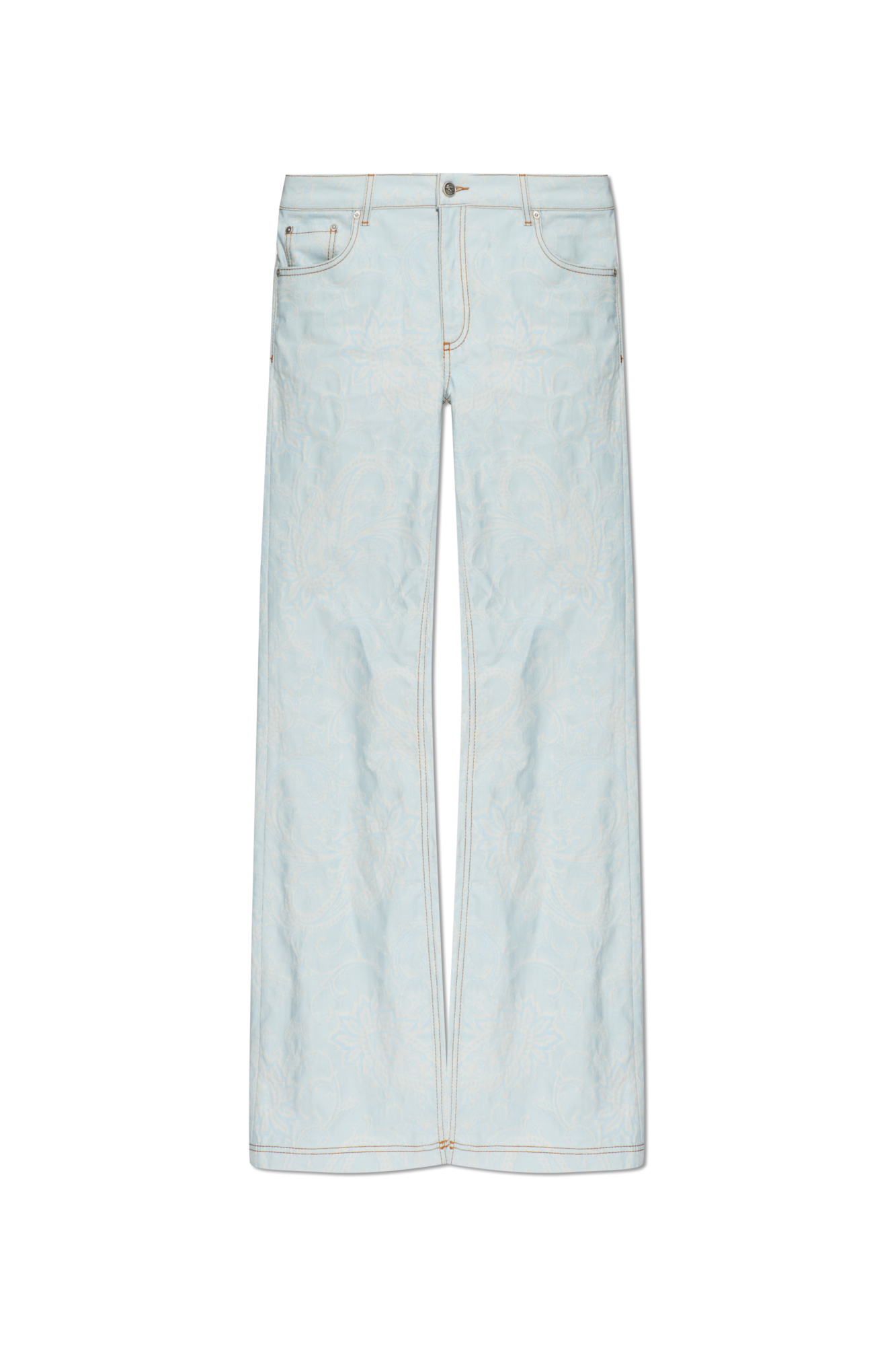 Etro Jeansy Z Szerokimi Nogawkami, Kobiety, Jasnoniebieski