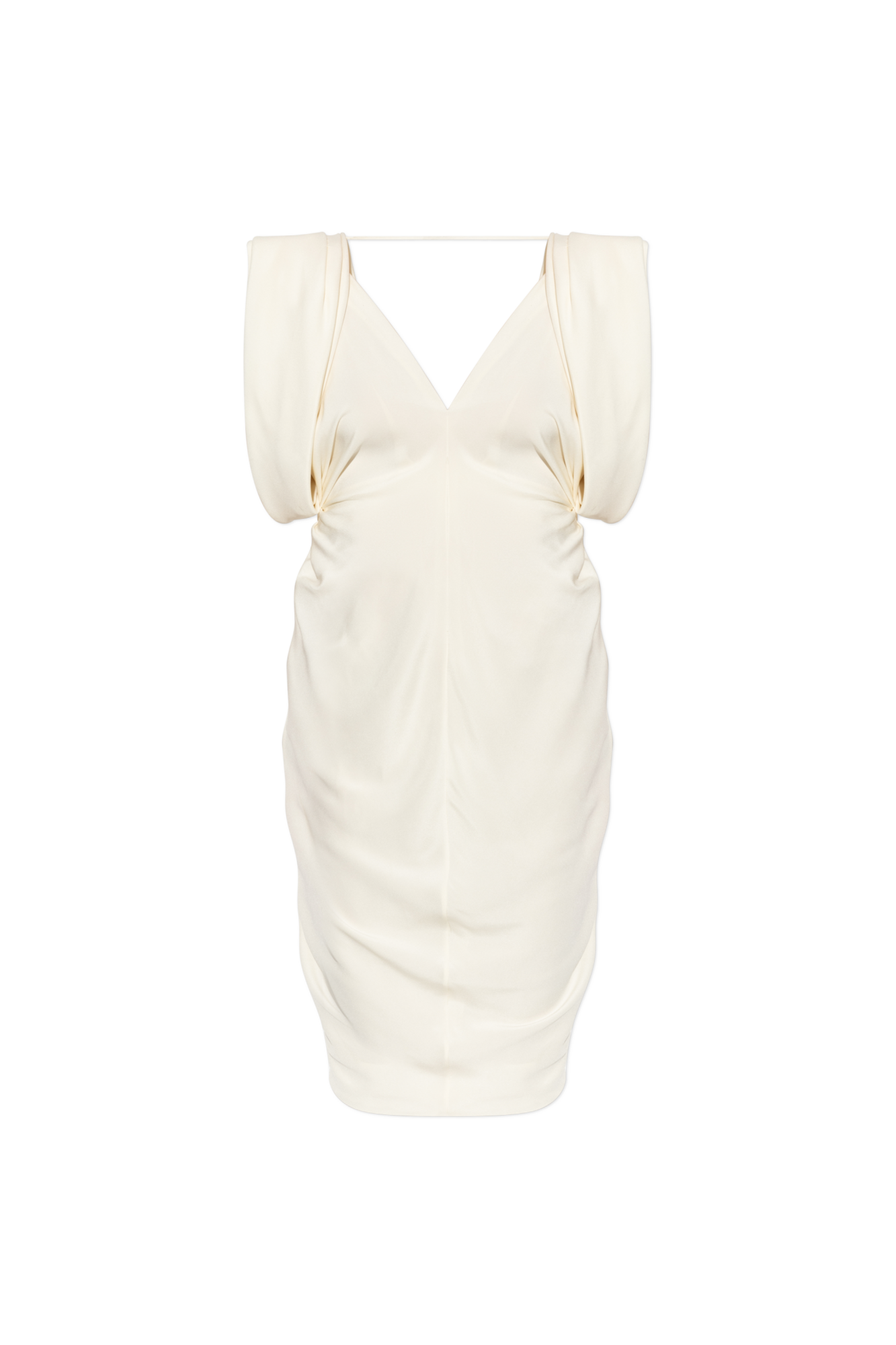 Versace Sukienka Z Odkrytymi Plecami, Kobiety, Kremowy