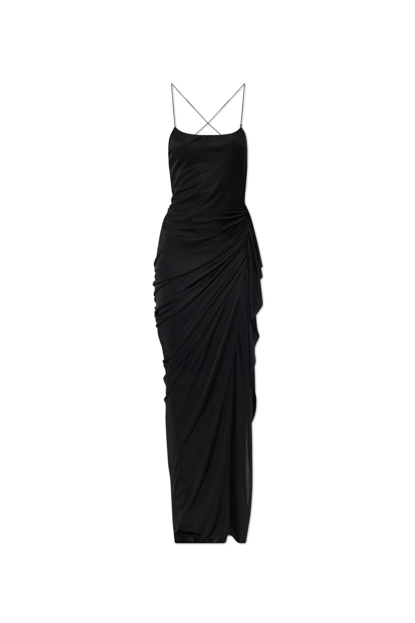 Versace Sukienka Z Odkrytymi Ramionami, Kobiety, Czarny