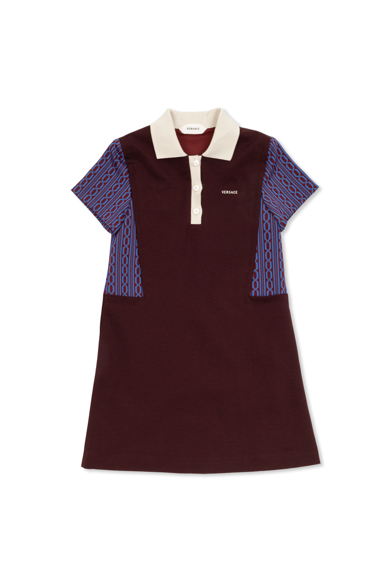 Versace Kids Sukienka Polo, Unisex, Bordo