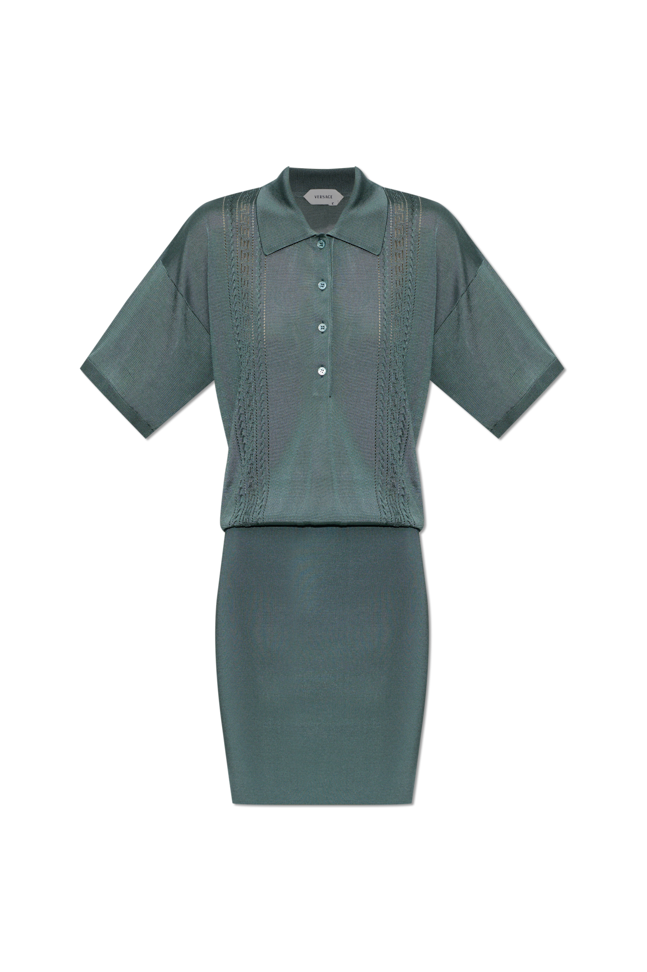 Versace Sukienka Polo, Kobiety, Zielony