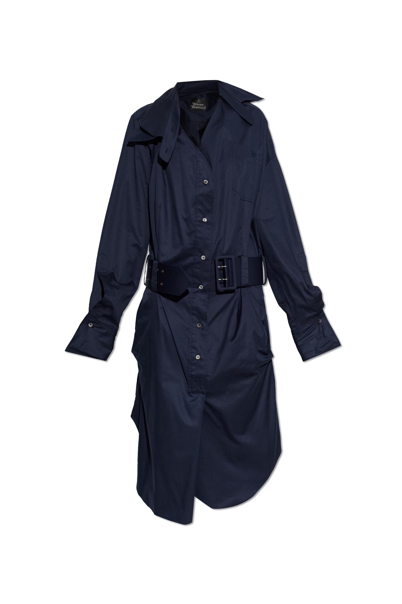 Vivienne Westwood Trencz Z Paskiem, Kobiety, Granatowy