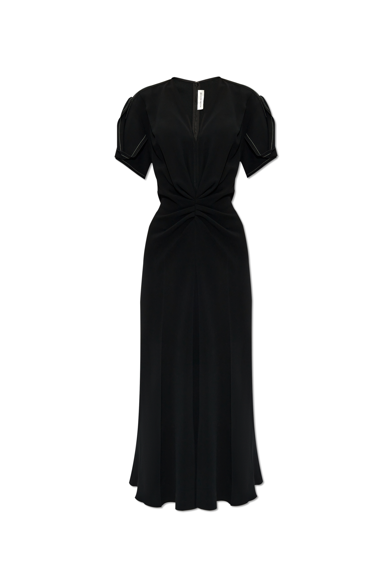Victoria Beckham Sukienka Z Dekoltem W Serek, Kobiety, Czarny