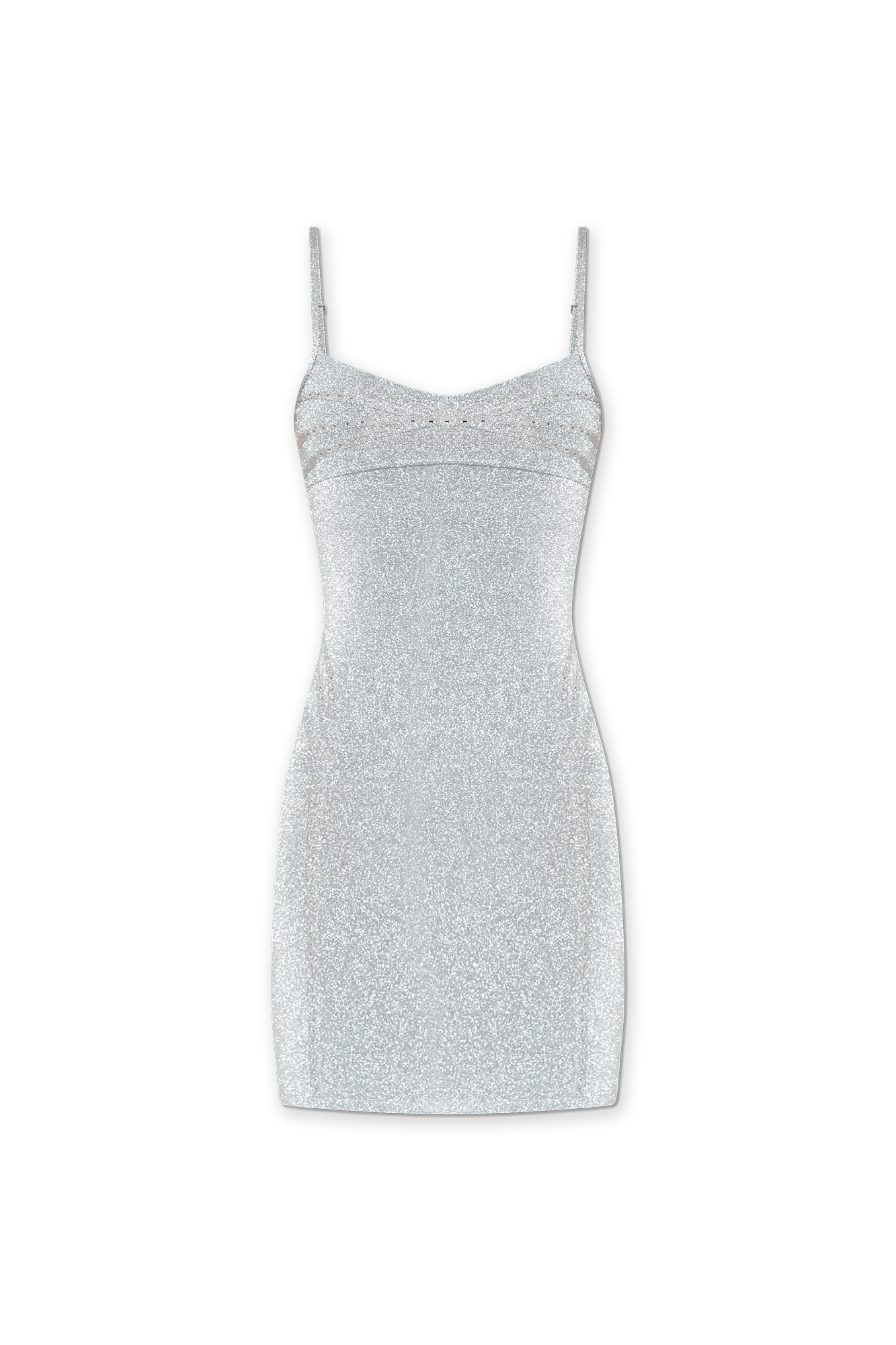 Jacquemus Brokatowa Sukienka ‘Fiesta’, Kobiety, Srebrny