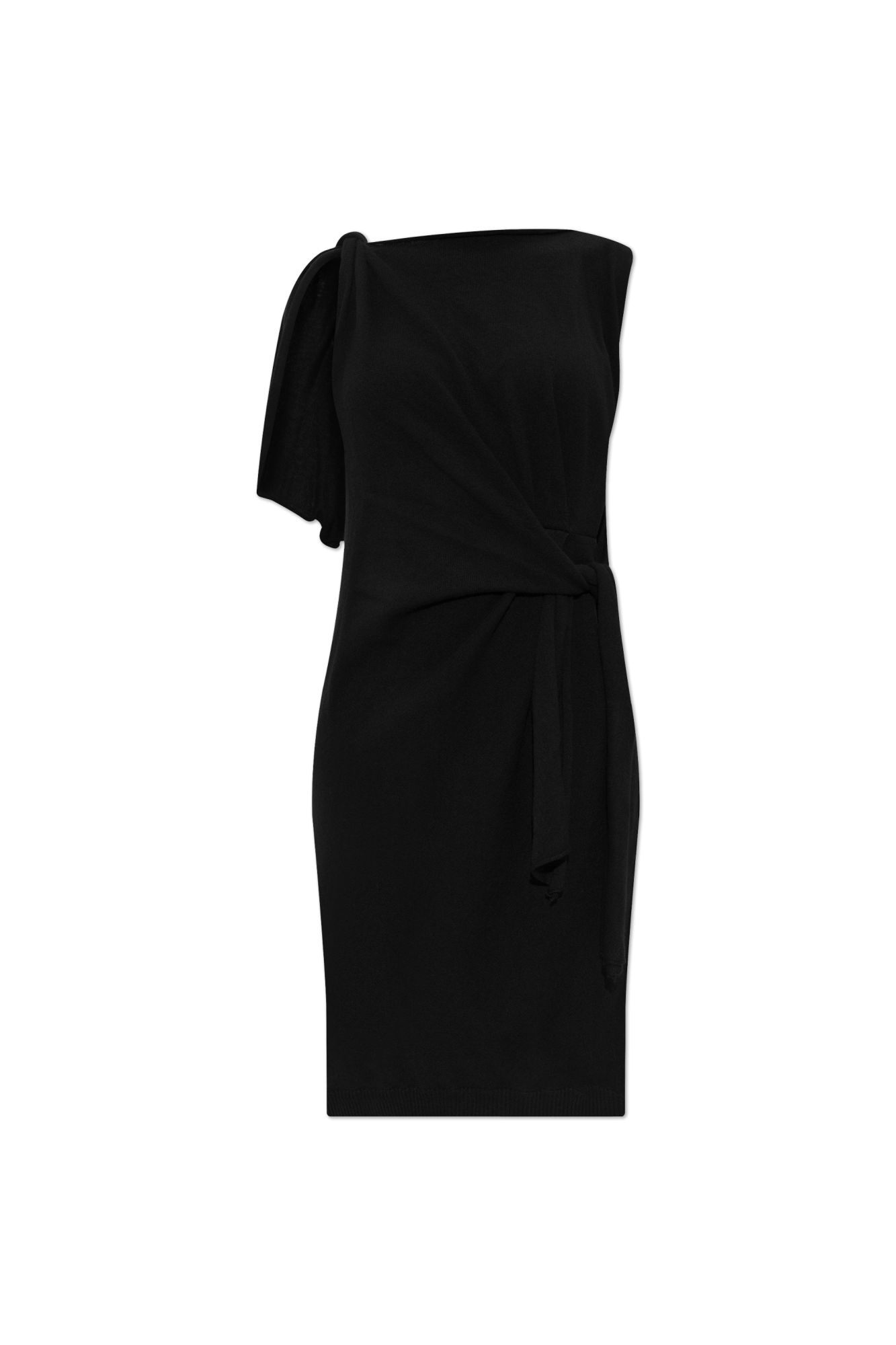 Moschino Wełniana Sukienka, Kobiety, Czarny