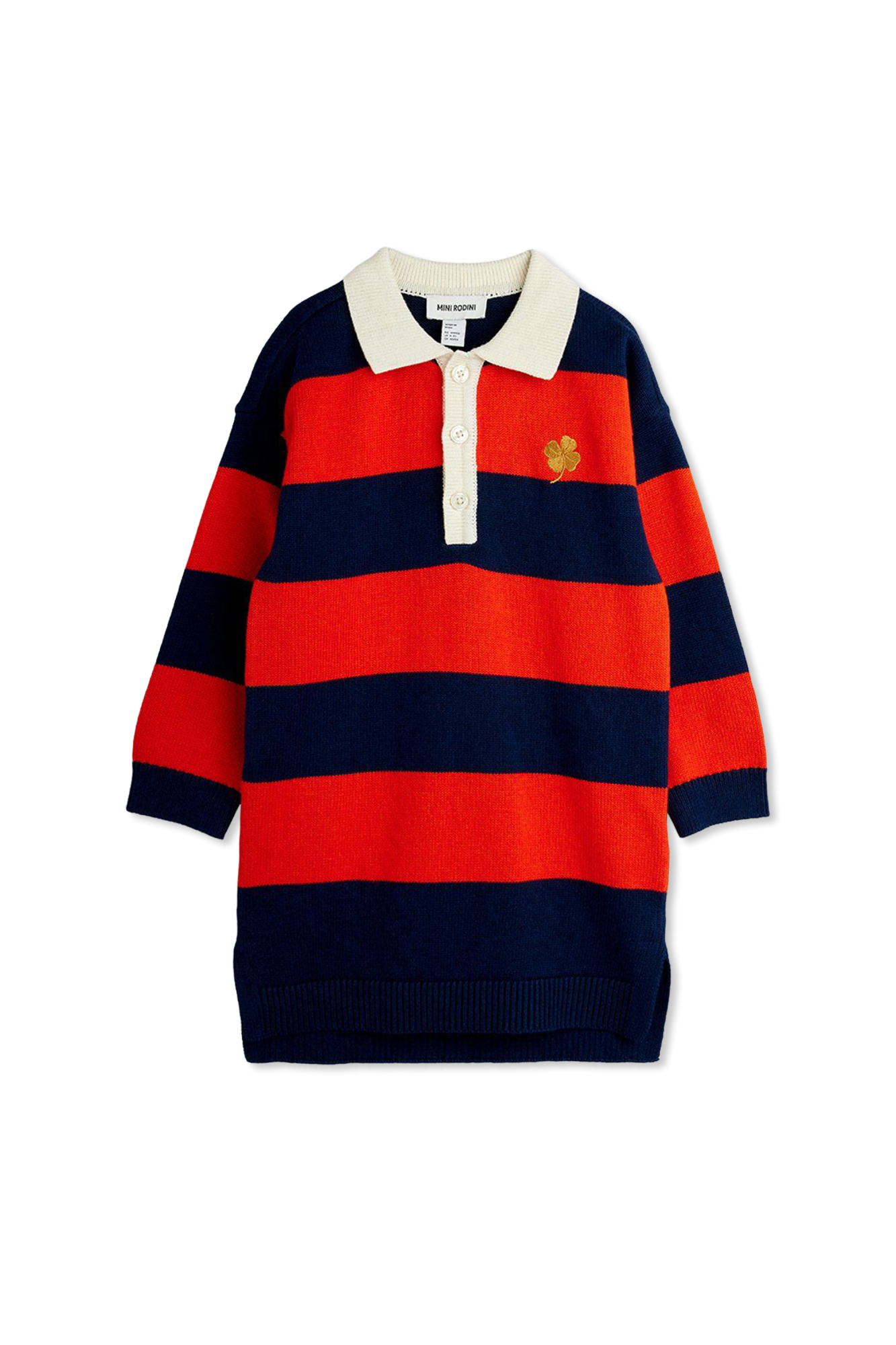 Mini Rodini Sukienka Ze Wzorem W Pasy, Unisex, Czerwony