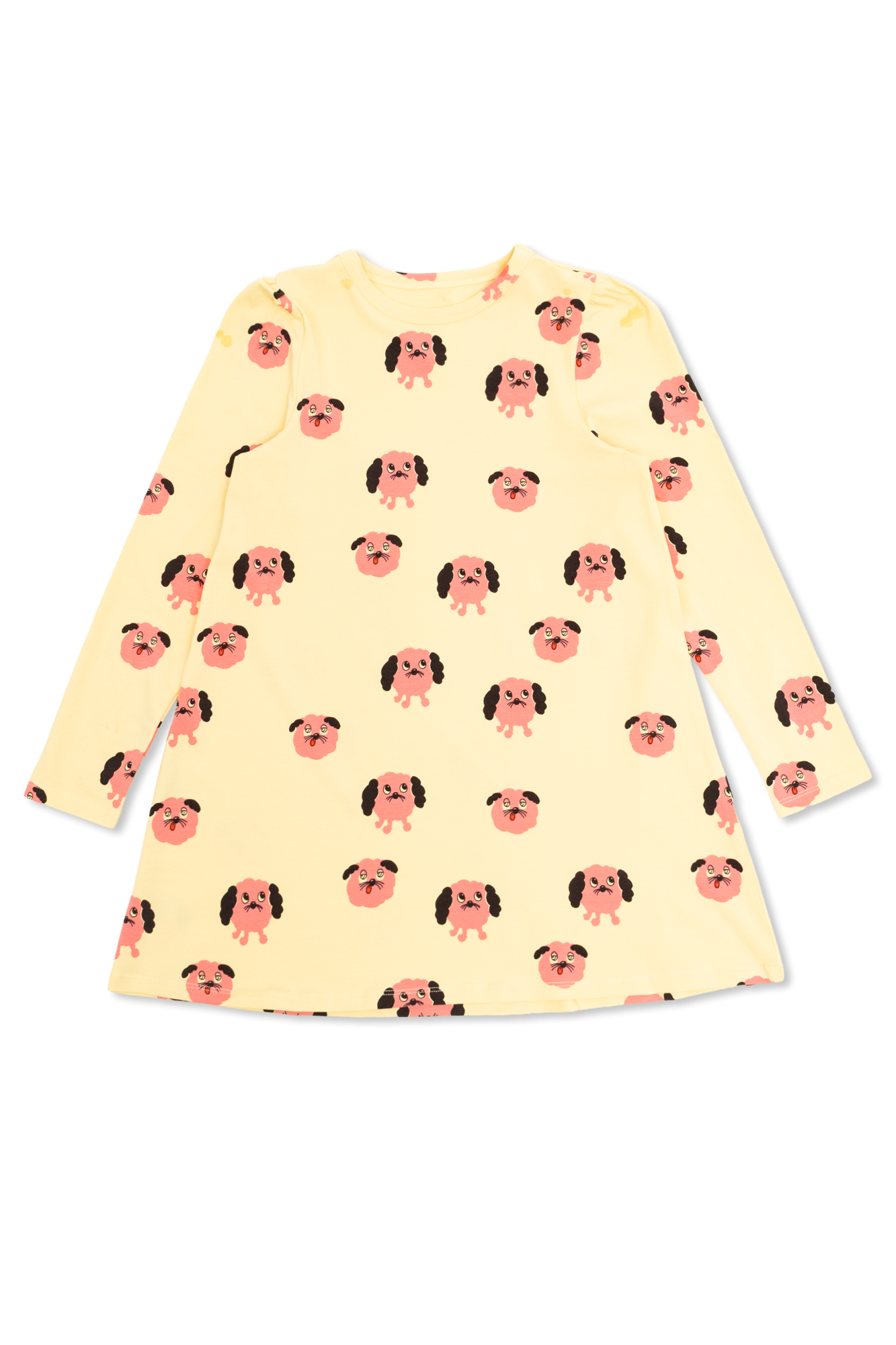 Mini Rodini Sukienka Z Wzorem, Unisex, żółty