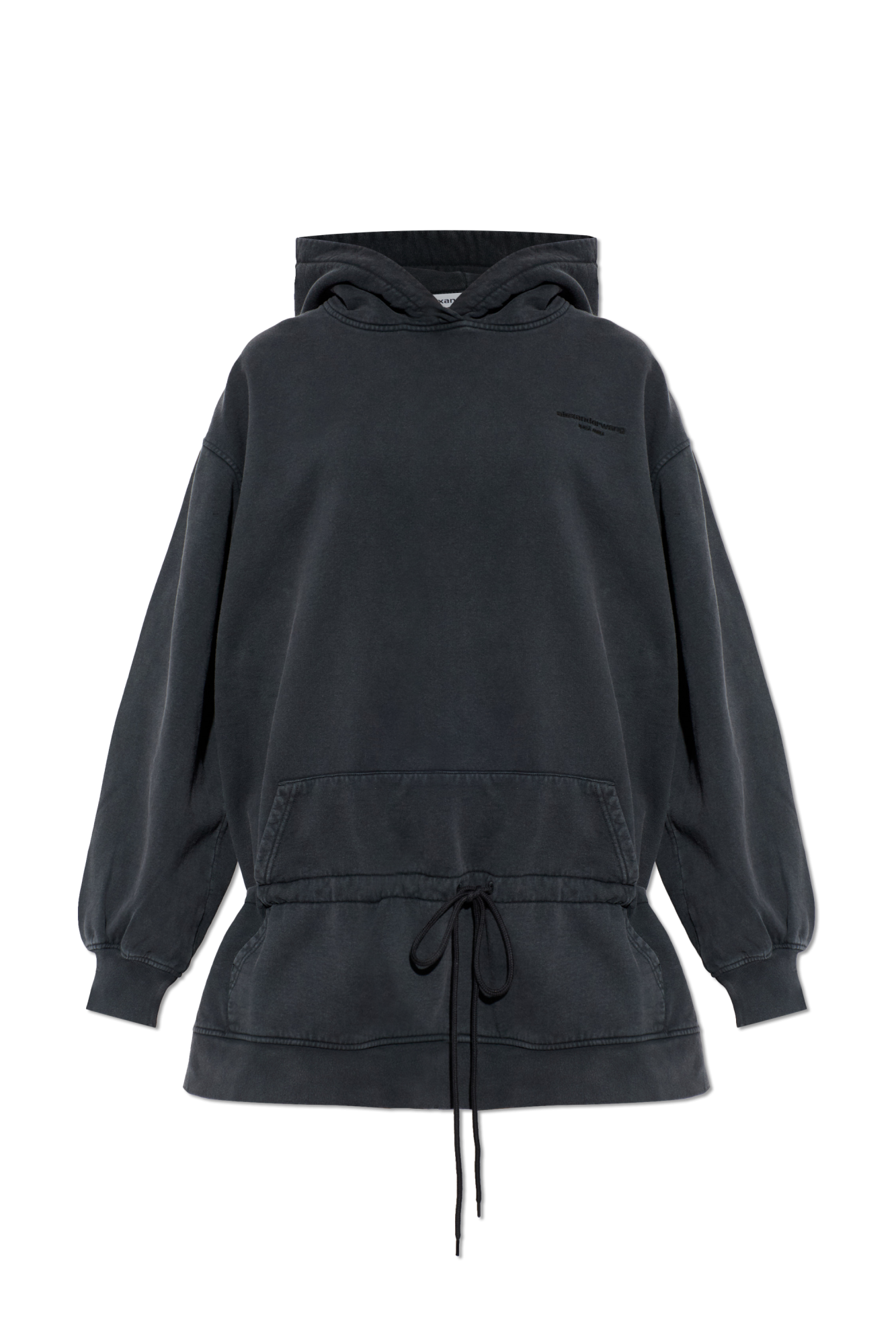 Alexander Wang Sukienka Z Logo, Kobiety, Szary