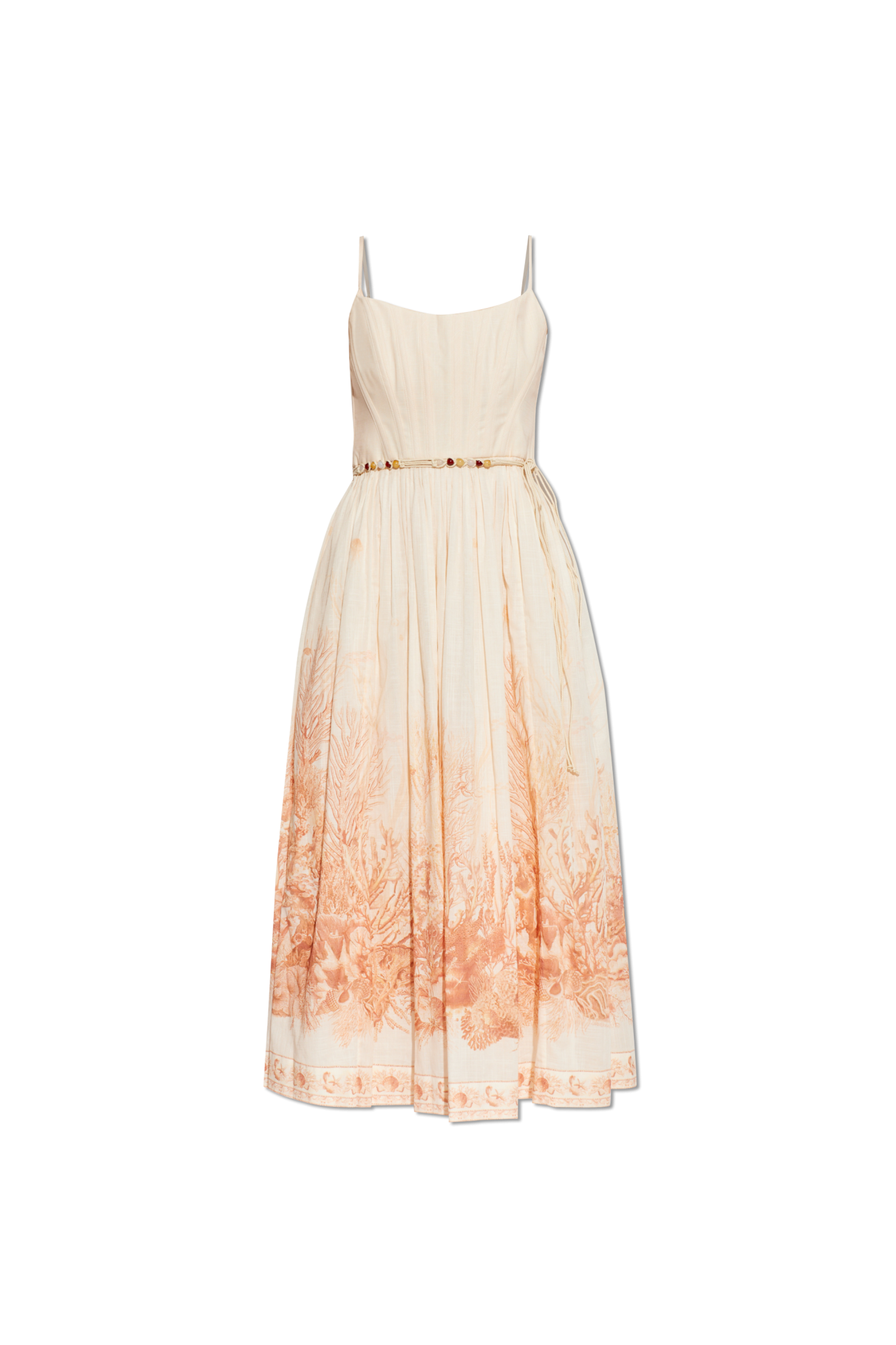 Zimmermann Sukienka `Wanderlust Corset`, Kobiety, Kremowy