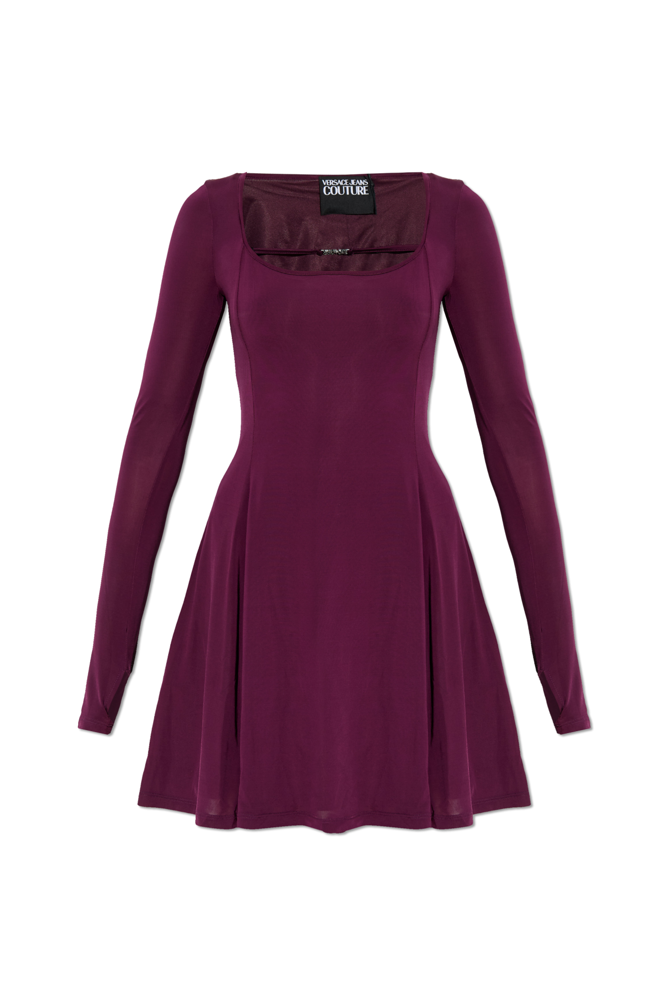 Versace Jeans Couture Sukienka Z Długimi Rękawami, Kobiety, Bordo