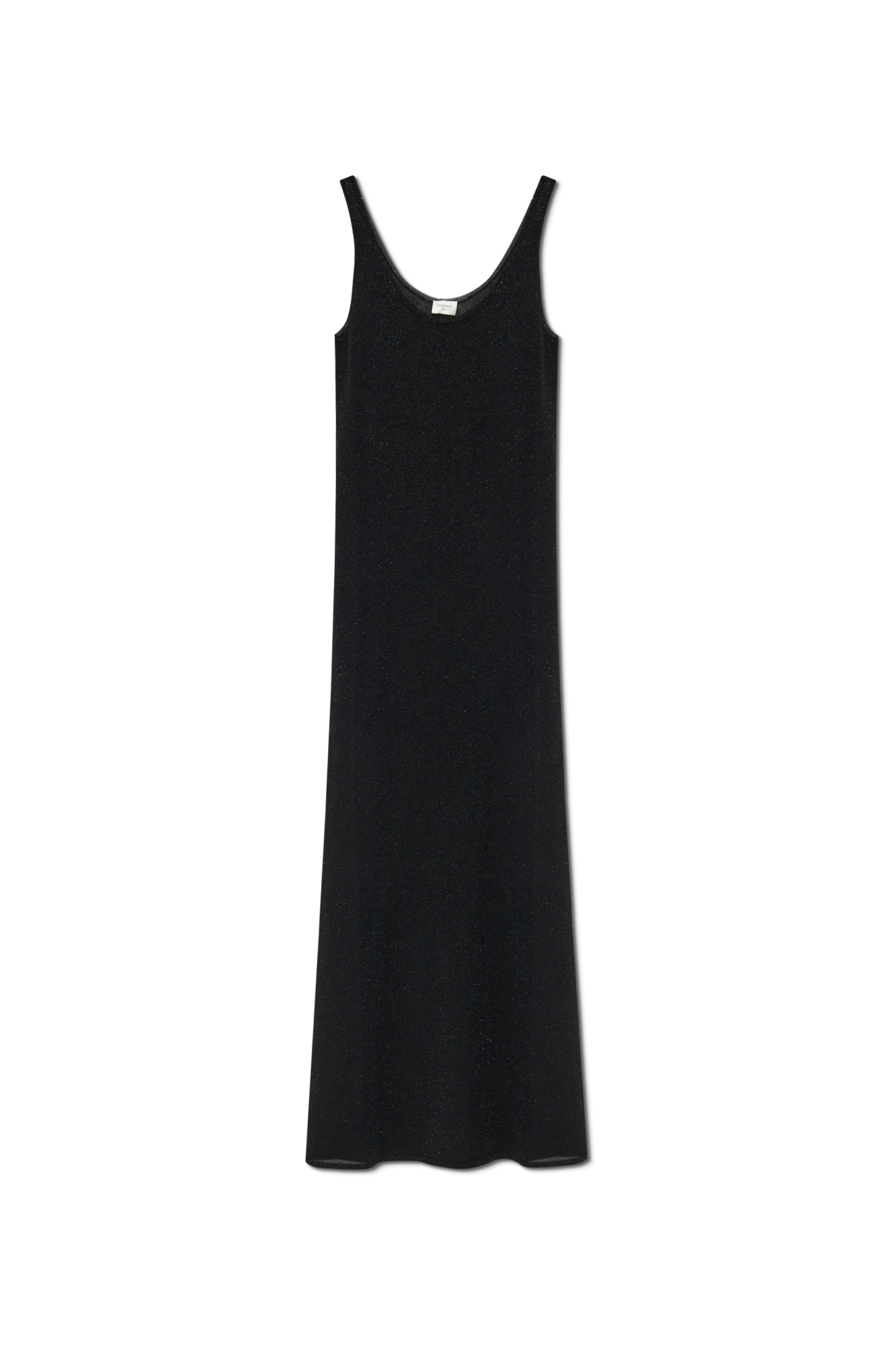 Saint Laurent Sukienka Z Lureksową Nicią, Kobiety, Czarny