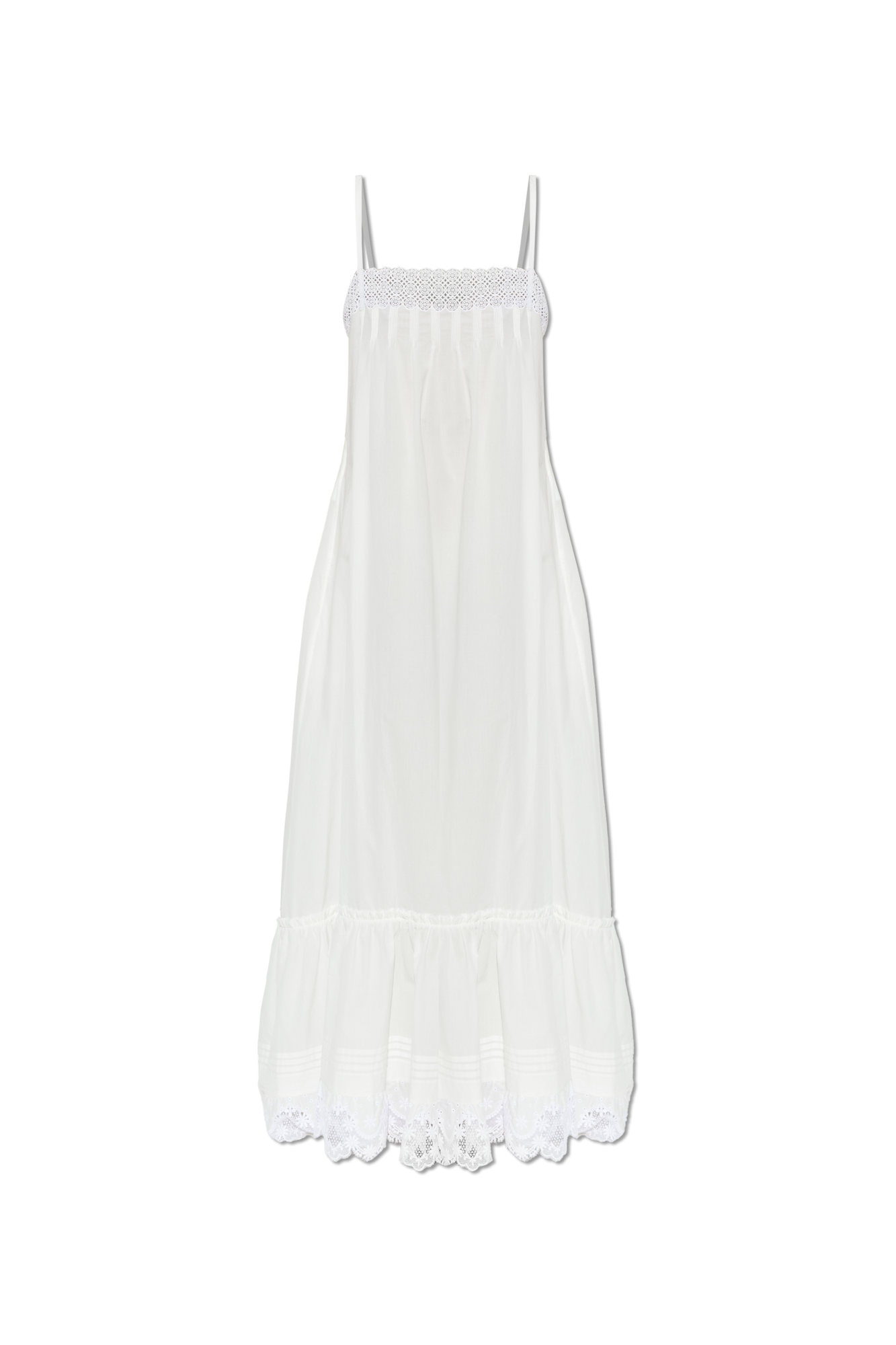 Saint Laurent Sukienka Bez Rękawów, Kobiety, Biały