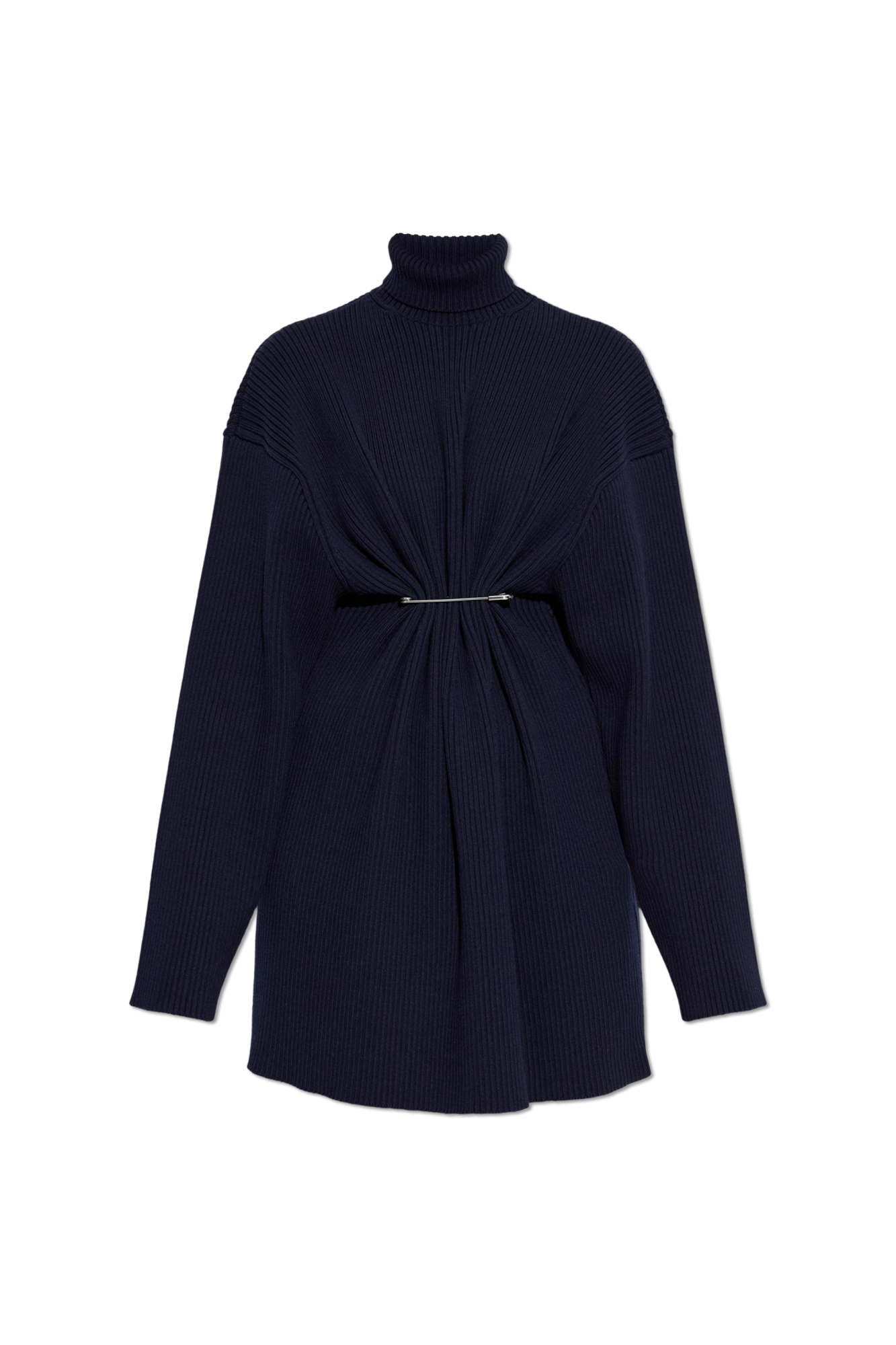 Balenciaga Sukienka Z Golfem, Kobiety, Granatowy