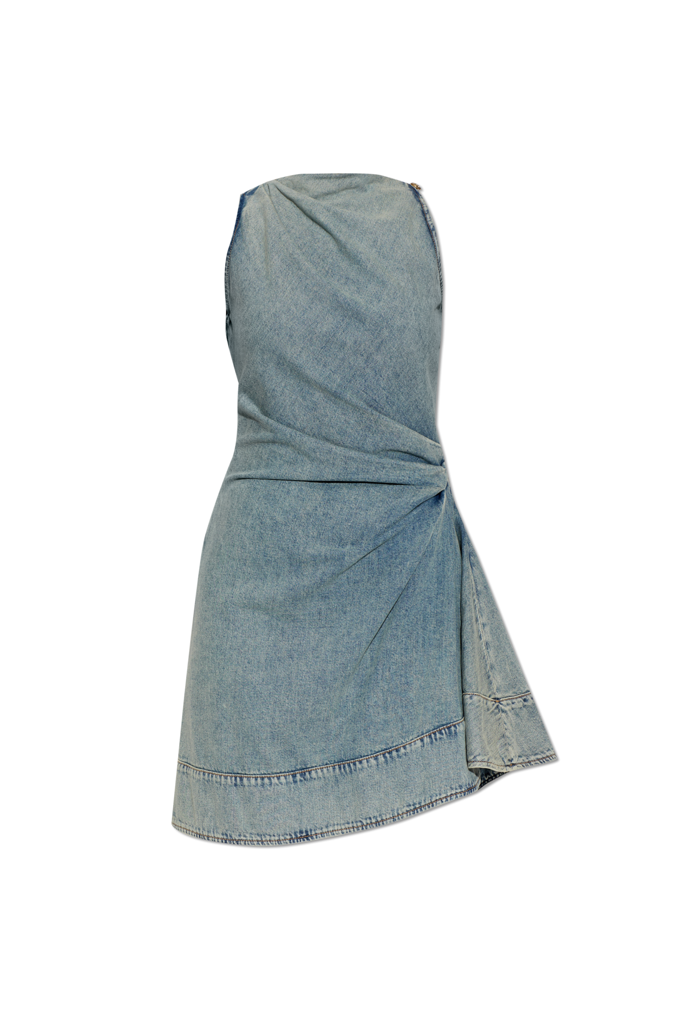 Alexander McQueen Jeansowa Sukienka, Kobiety, Niebieski