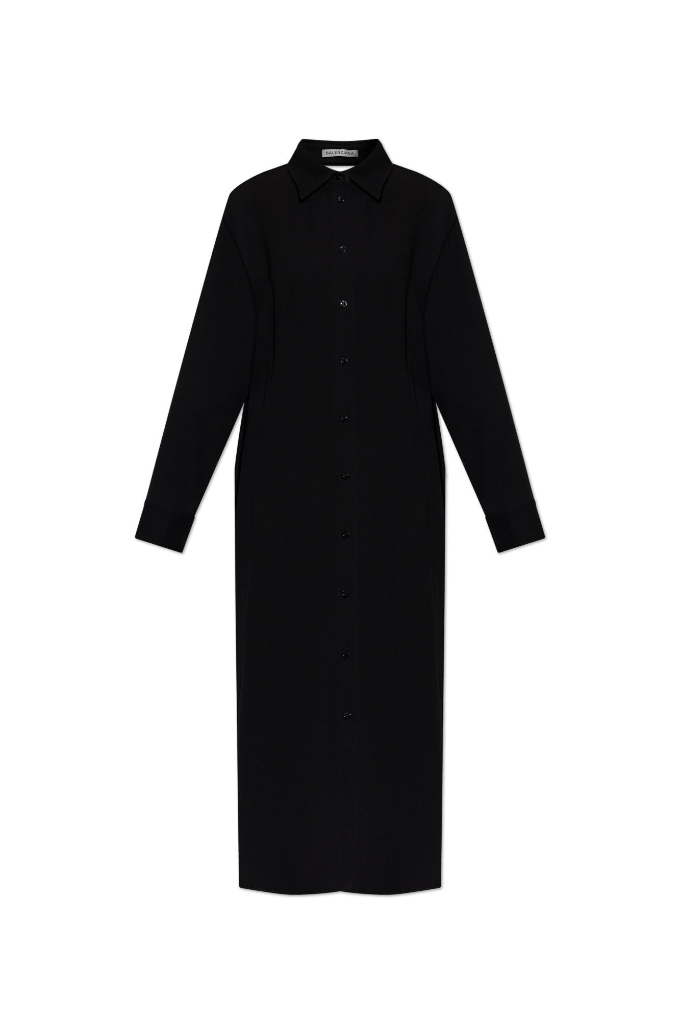 Balenciaga Sukienka Z Długimi Rękawami, Kobiety, Czarny