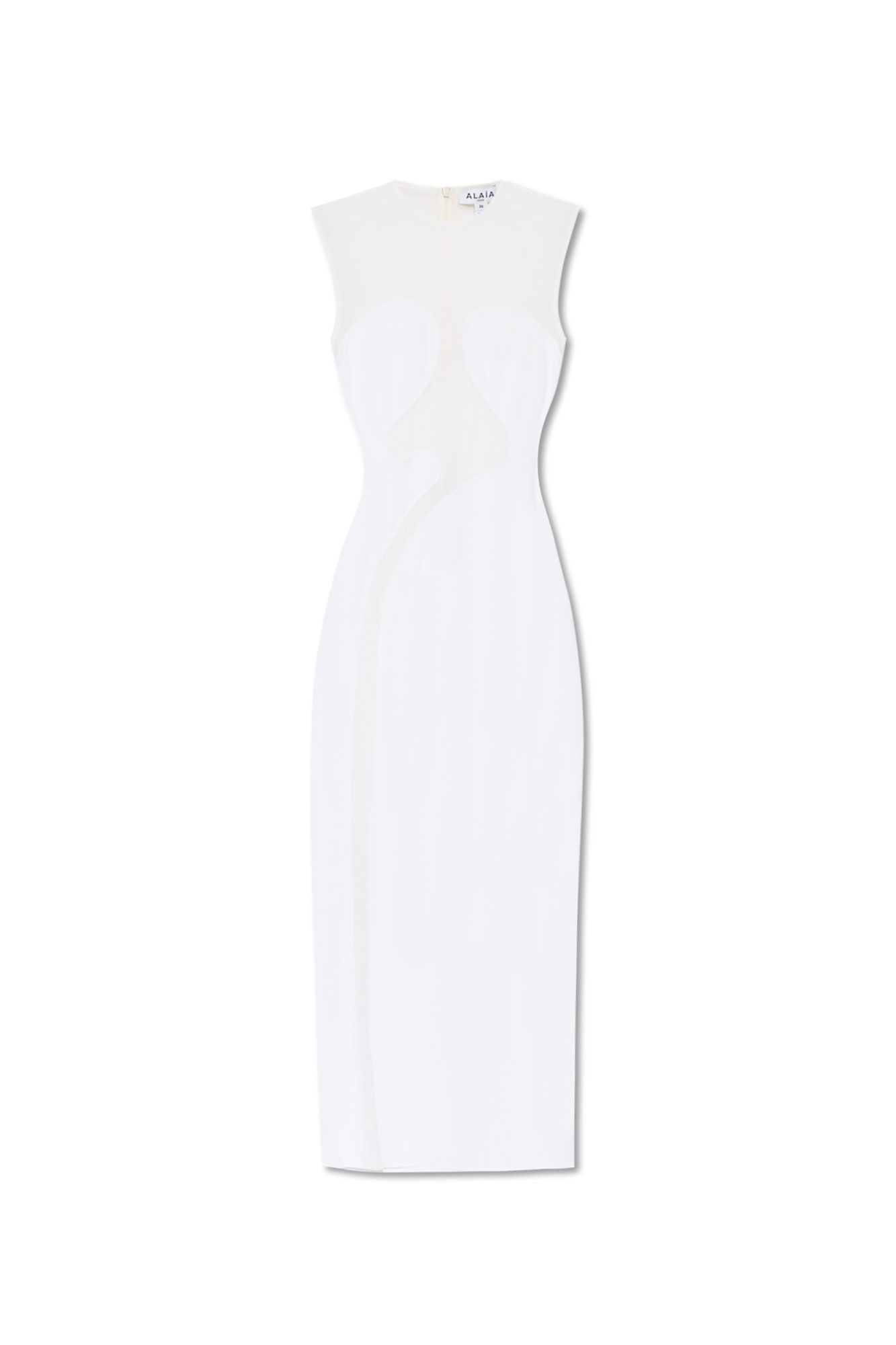 Alaïa Sukienka Bez Rękawów, Kobiety, Biały