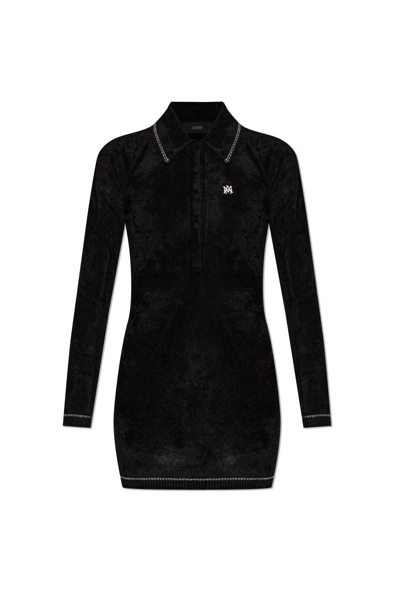 Amiri Sukienka Polo Z Logo, Kobiety, Czarny