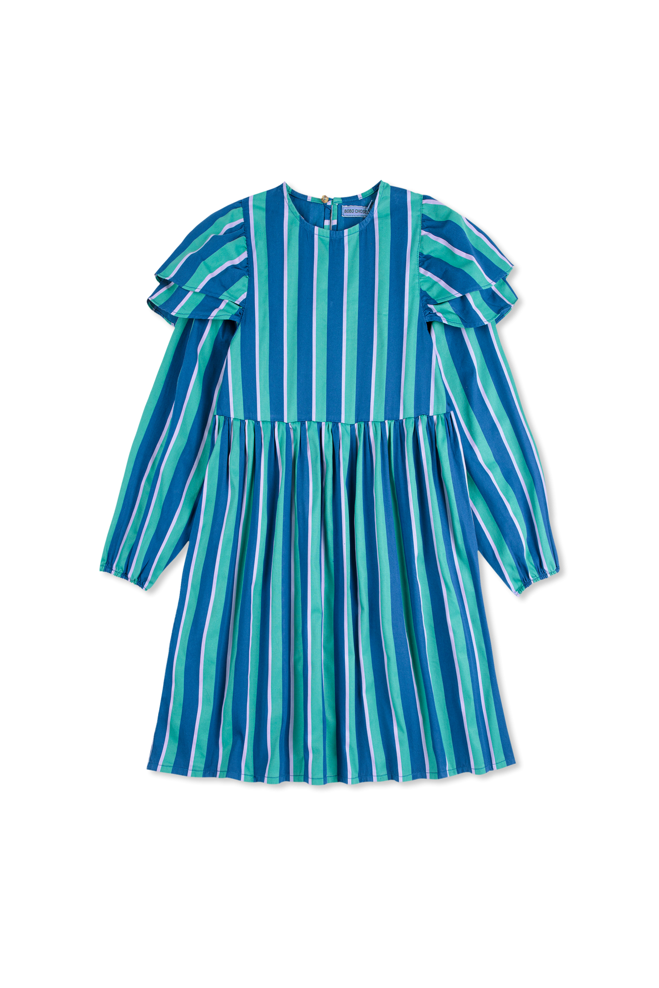 Bobo Choses Sukienka Ze Wzorem W Pasy, Unisex, Niebieski