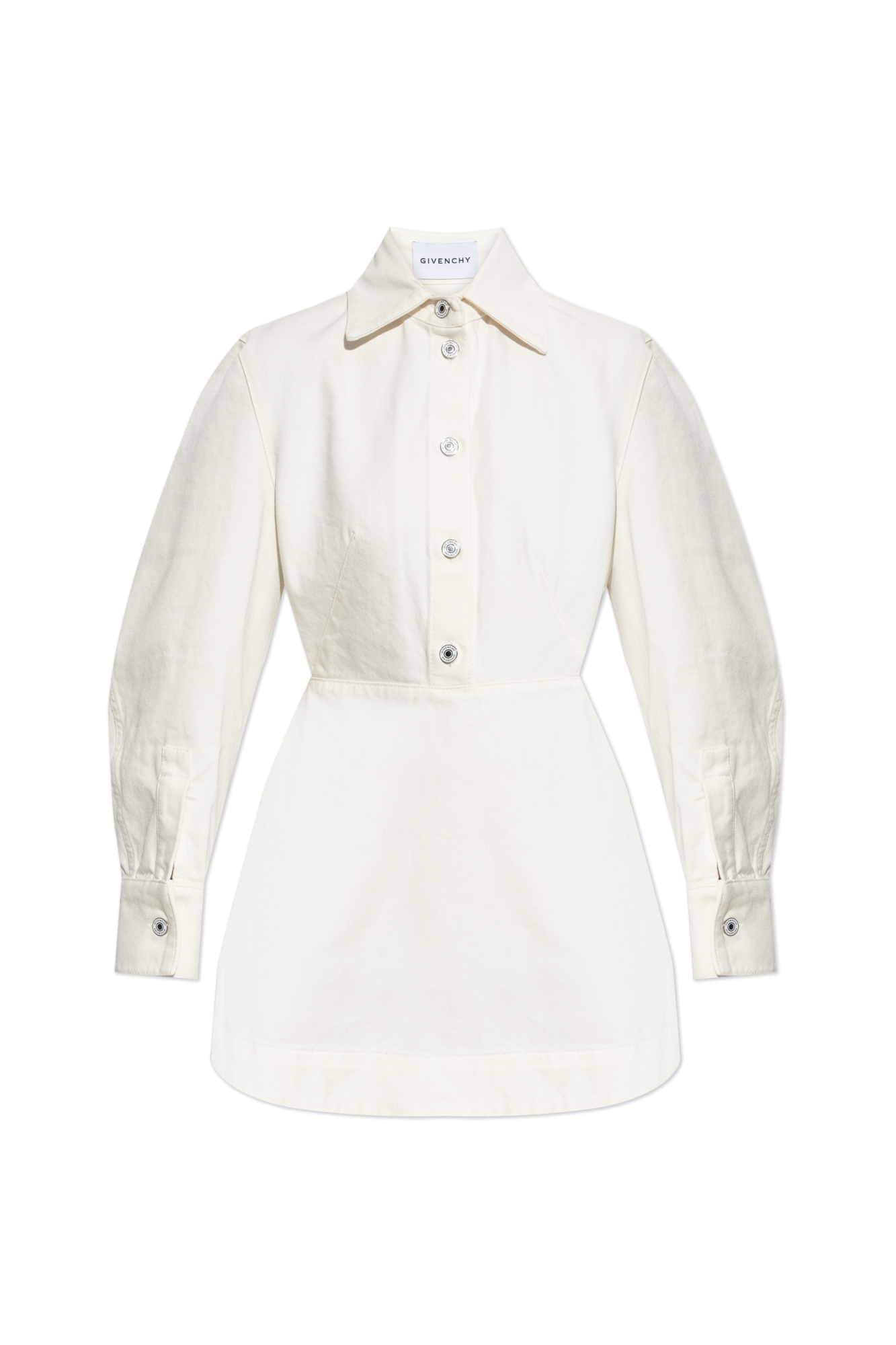 Givenchy Jeansowa Sukienka, Kobiety, Kremowy