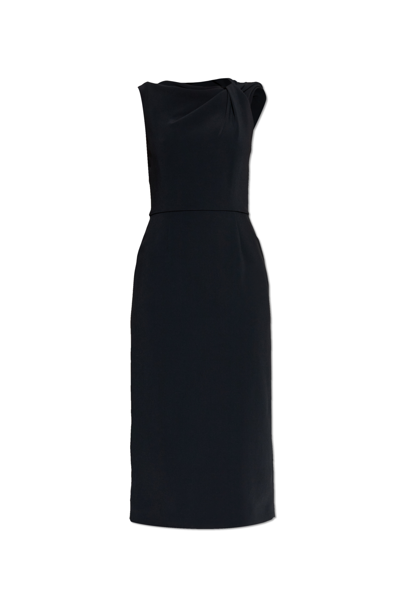 Givenchy Drapowana Sukienka, Kobiety, Czarny