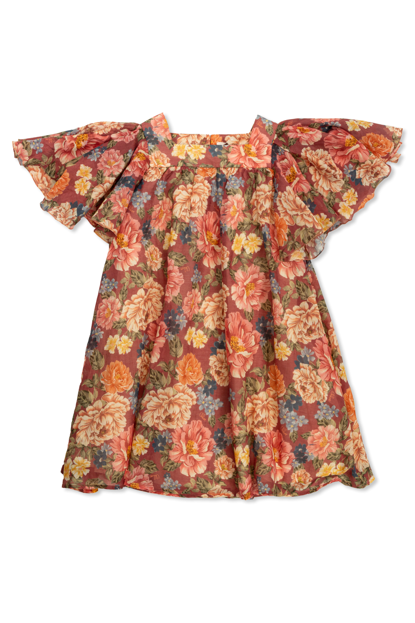Chloé Kids Sukienka Z Motywem Kwiatowym, Unisex, Multikolor