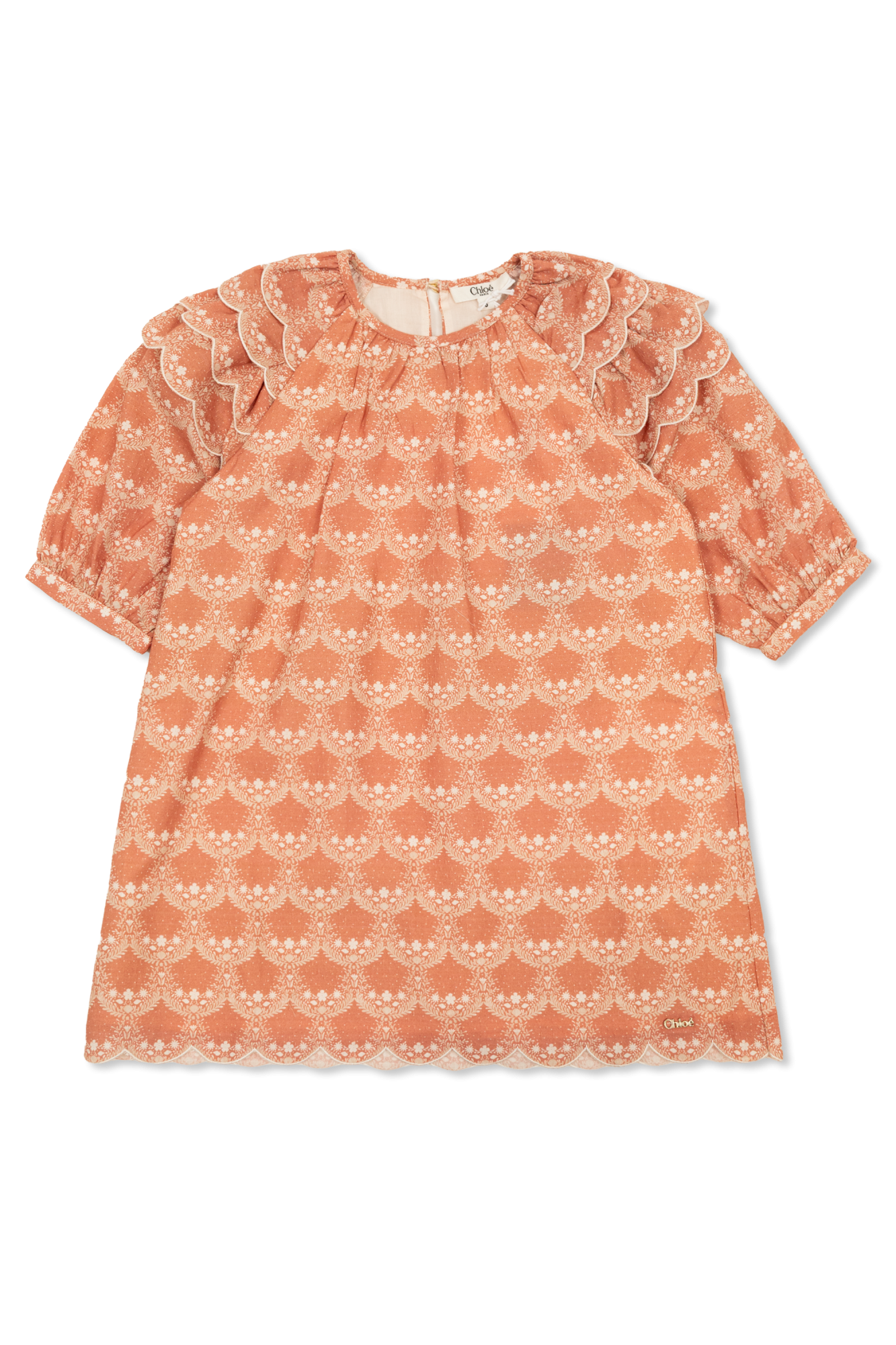 Chloé Kids Sukienka Z Aplikacją Logo, Unisex, Różowy