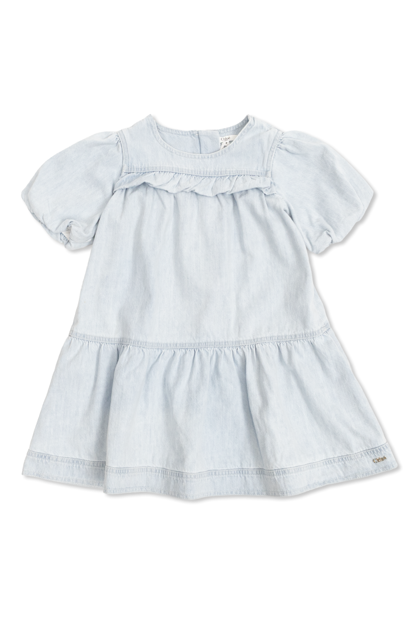 Chloé Kids Jeansowa Sukienka, Unisex, Niebieski