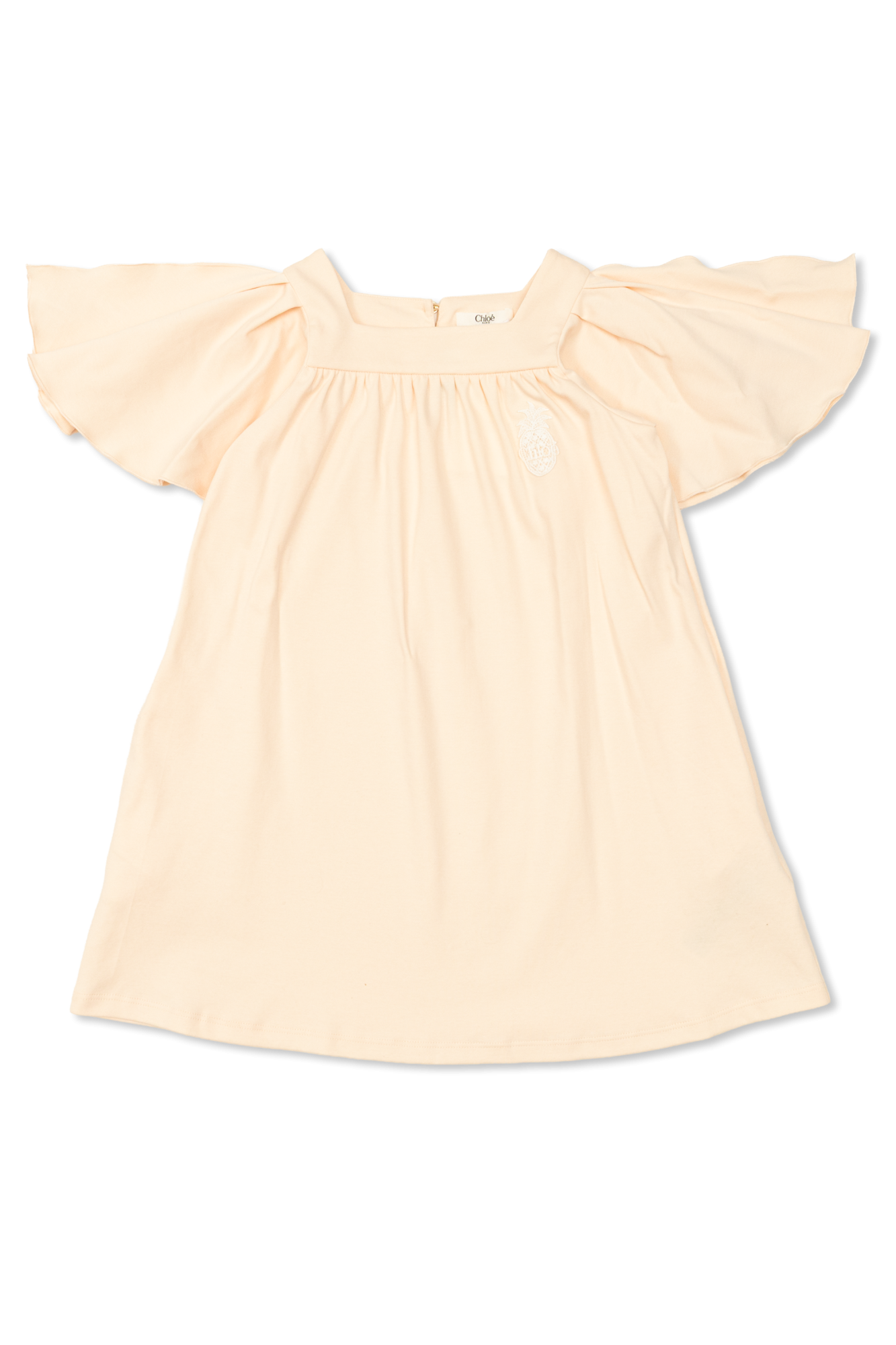 Chloé Kids Bawełniana Sukienka, Unisex, Różowy