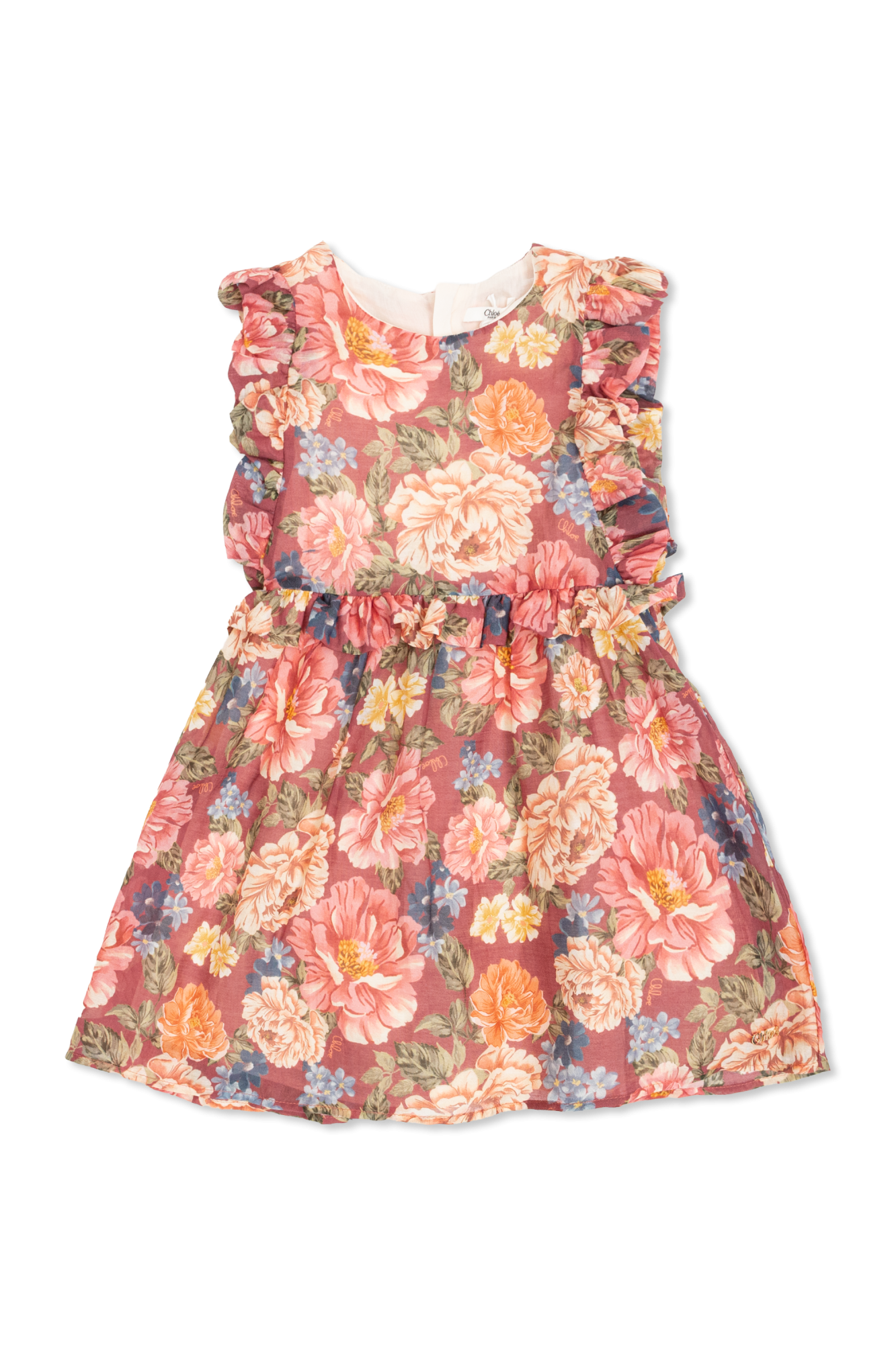 Chloé Kids Sukienka Z Motywem Kwiatowym, Unisex, Multikolor