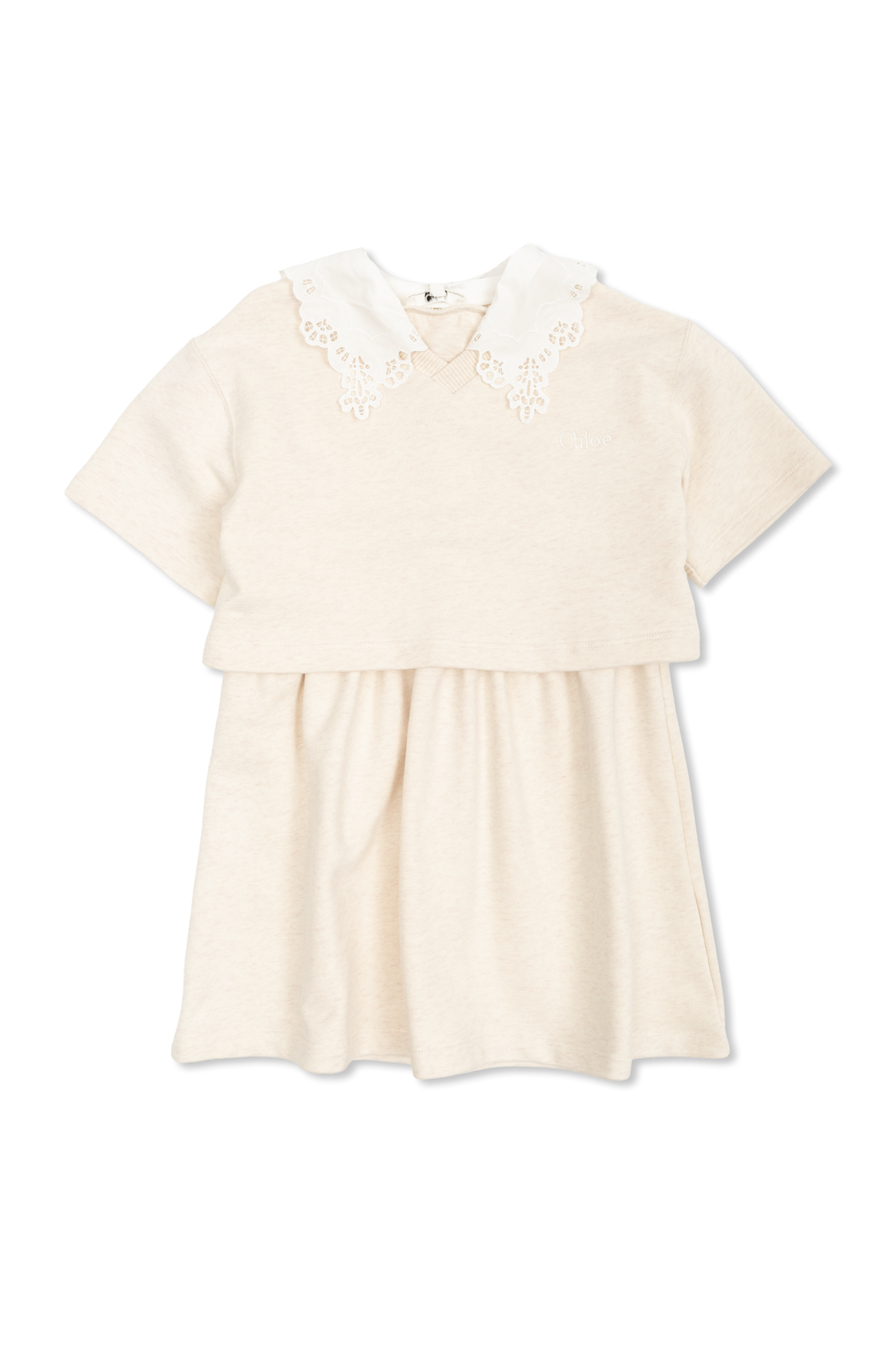Chloé Kids Sukienka Z Kołnierzykiem, Unisex, Różowy