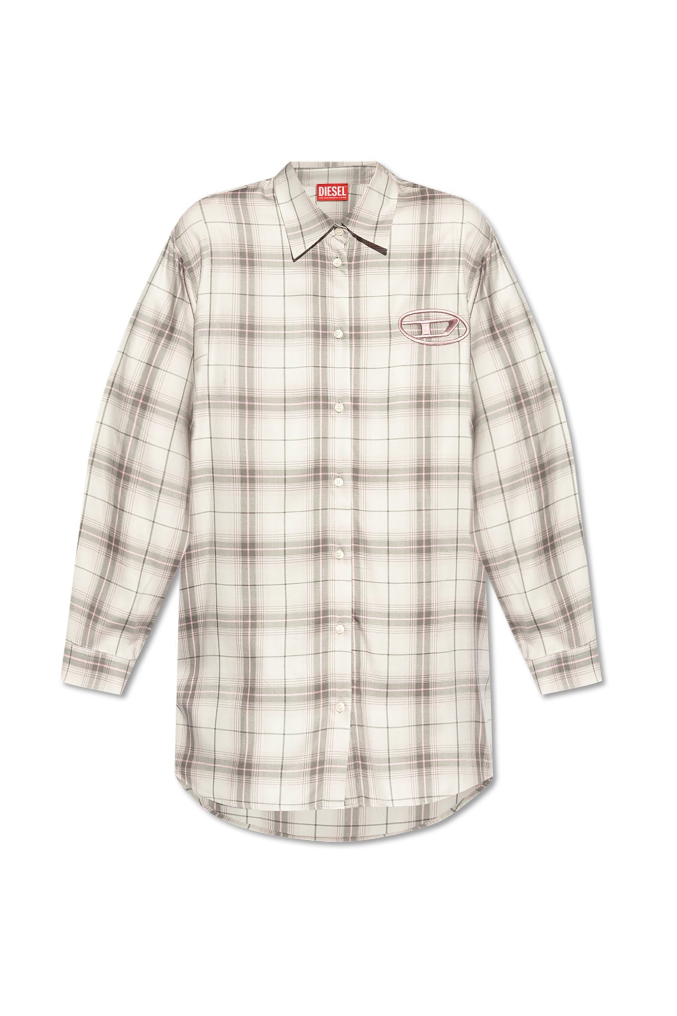 Diesel Sukienka Koszulowa `D-DALIS-Q1`, Kobiety, Szary