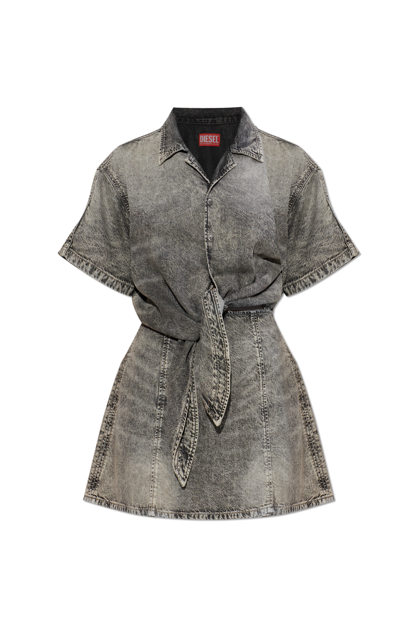 Diesel Jeansowa Sukienka ‘DE-STALY-S’, Kobiety, Szary