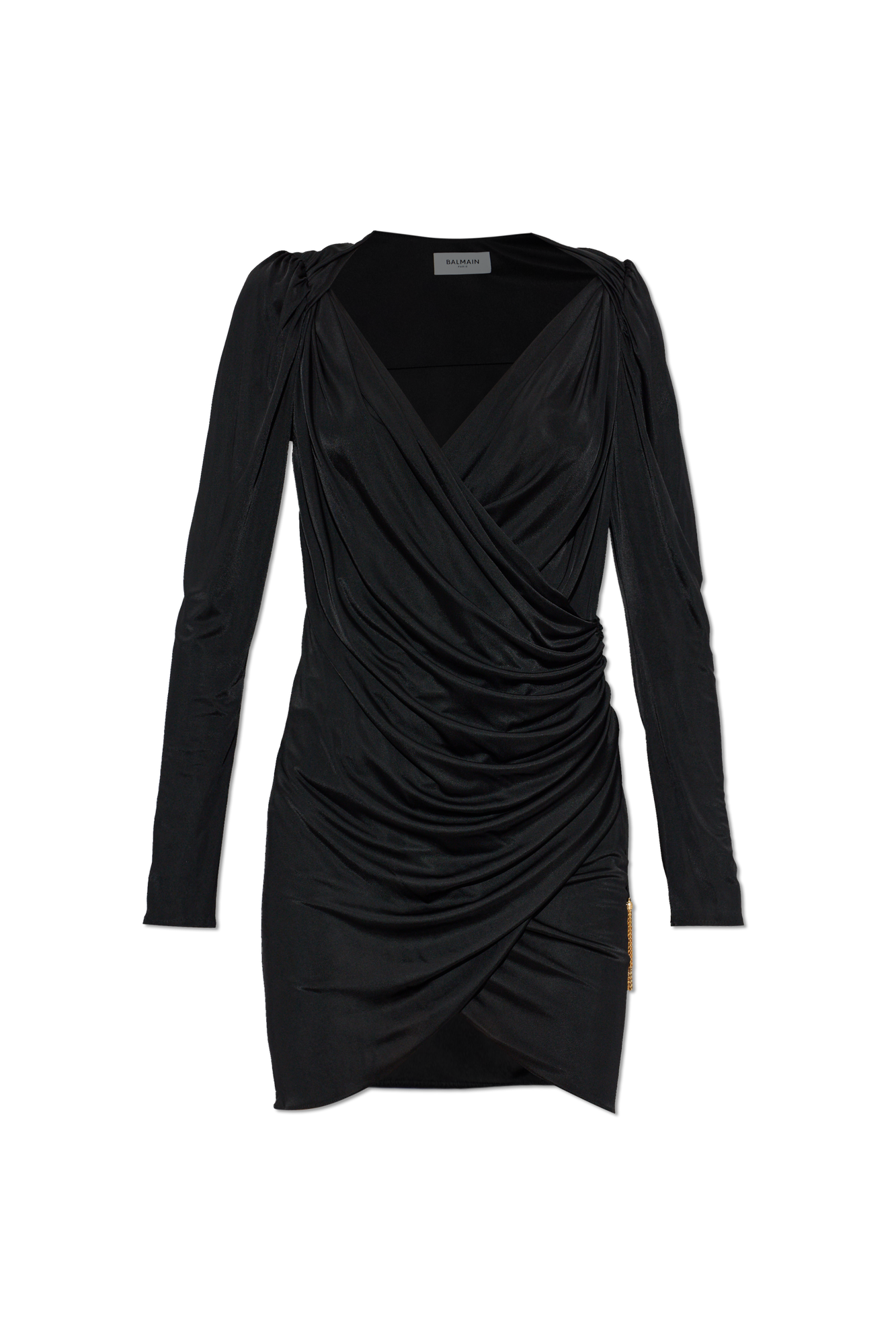 Balmain Sukienka O Asymetrycznym Kroju, Kobiety, Czarny