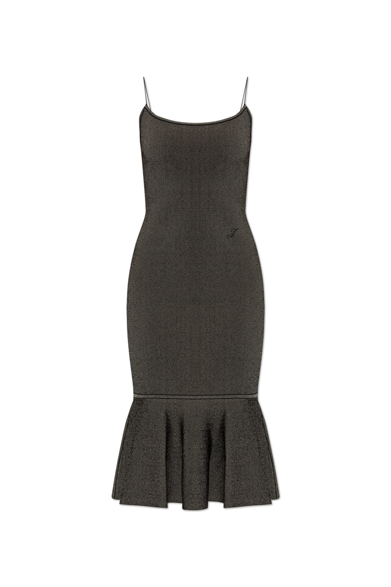 Jacquemus Sukienka Dzianinowa ‘Pina’, Kobiety, Szary