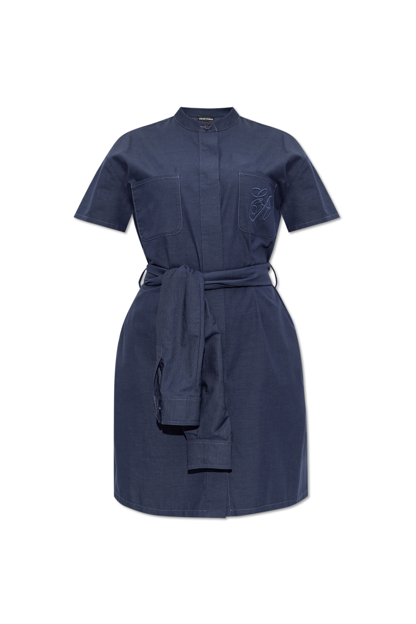 Emporio Armani Koszula Z Logo, Kobiety, Granatowy